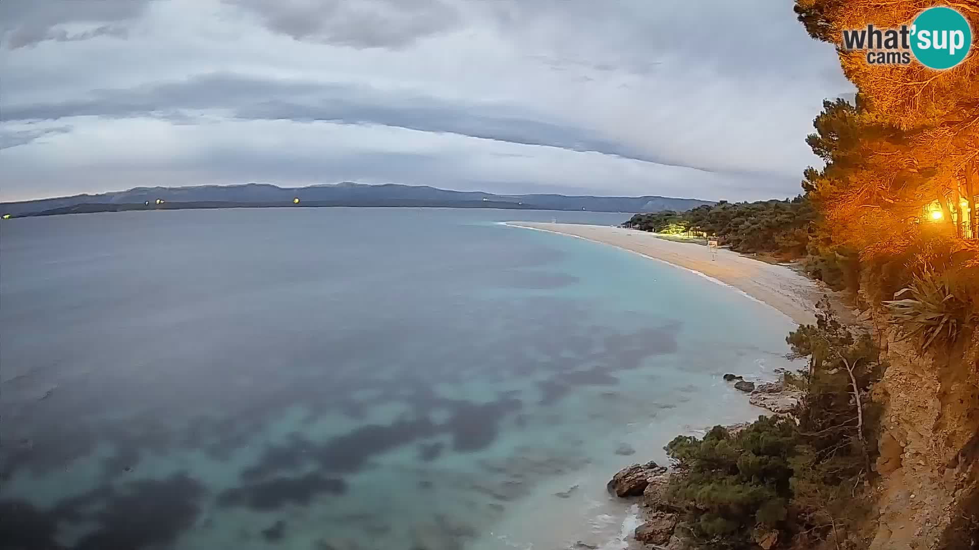 Webcam Bol Zlatni Rat – Vista en vivo desde la isla de Brač