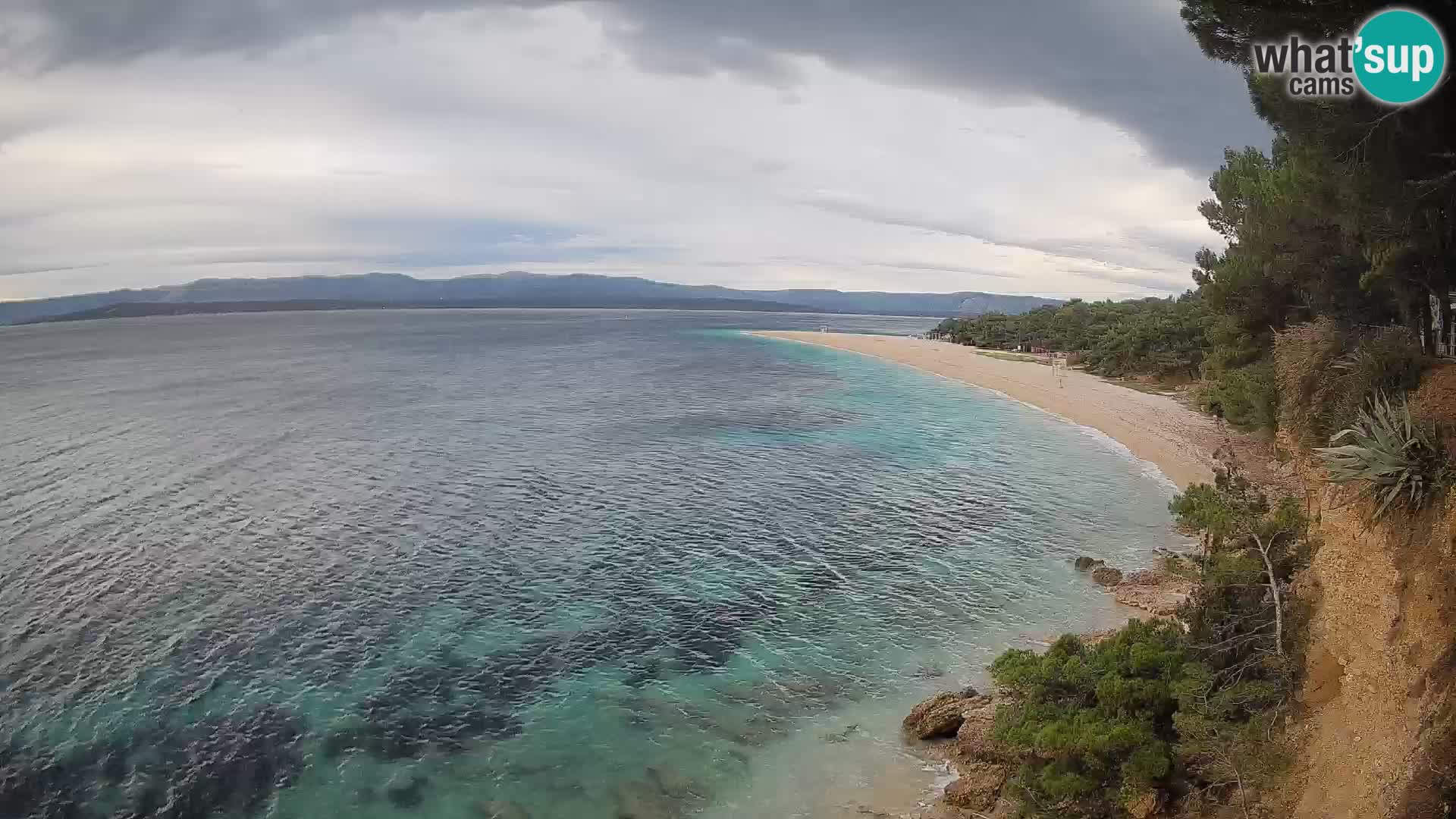 Webcam Bol Zlatni Rat – Vista en vivo desde la isla de Brač