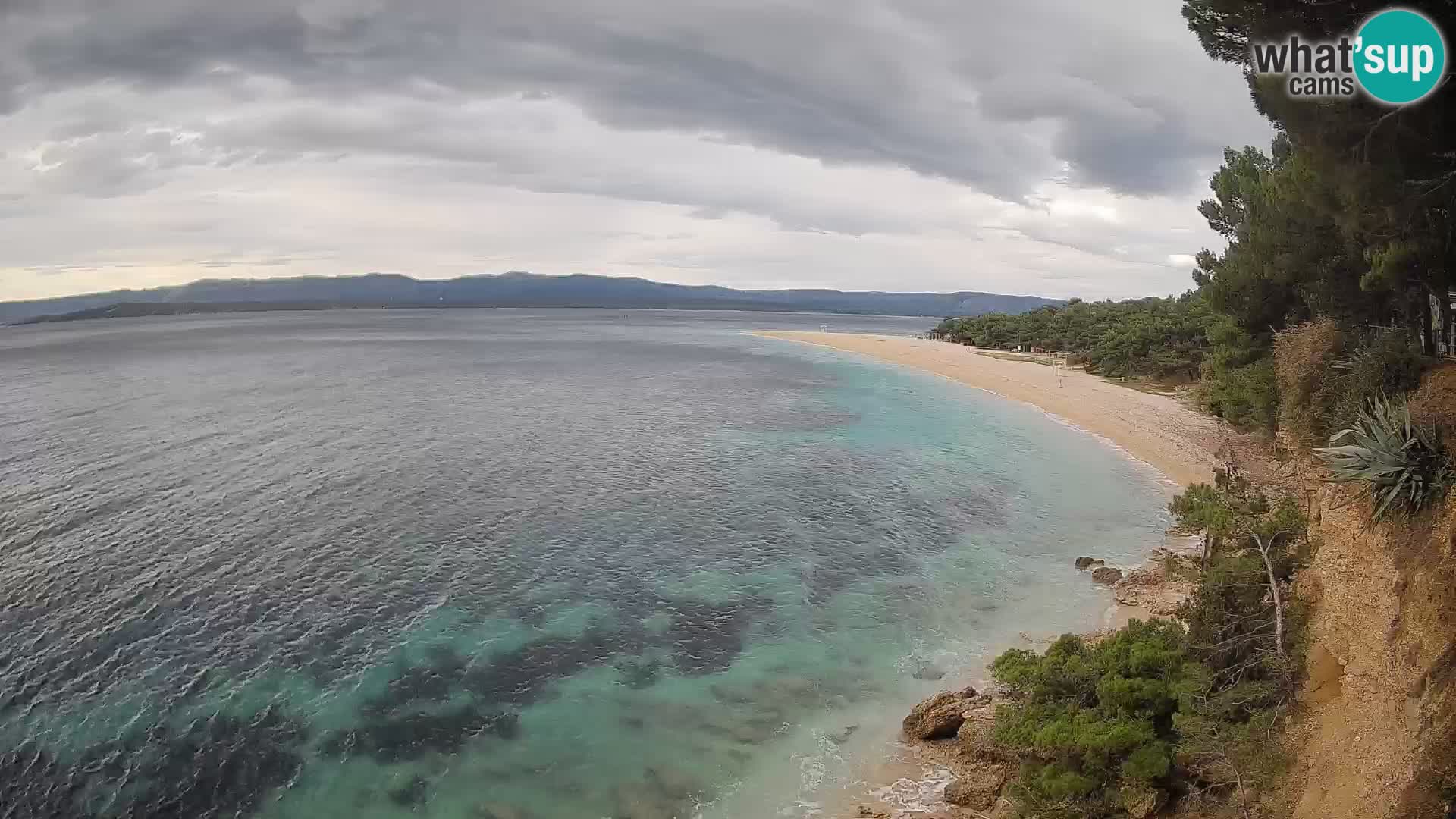 Webcam Bol Zlatni Rat – Vista en vivo desde la isla de Brač