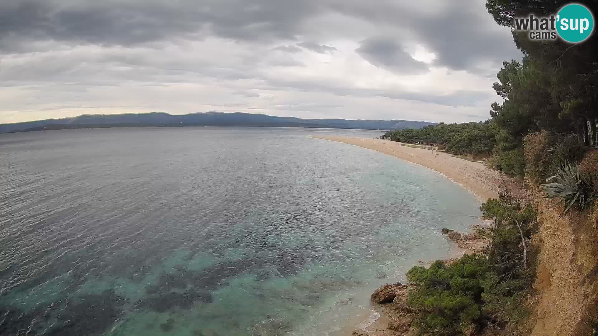 Webcam Bol Zlatni Rat – Vista en vivo desde la isla de Brač