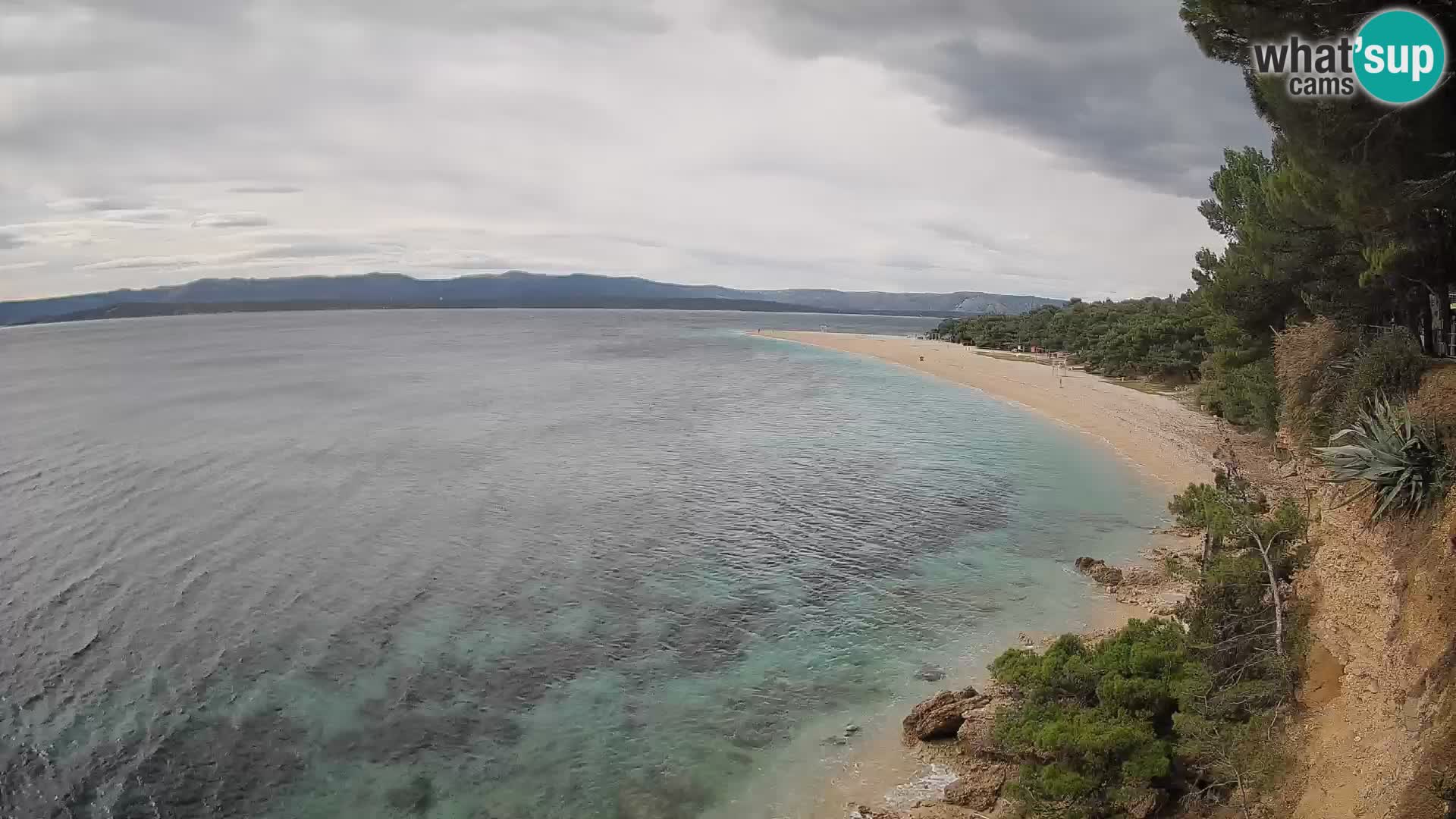 Webcam Bol Zlatni Rat – Vista en vivo desde la isla de Brač