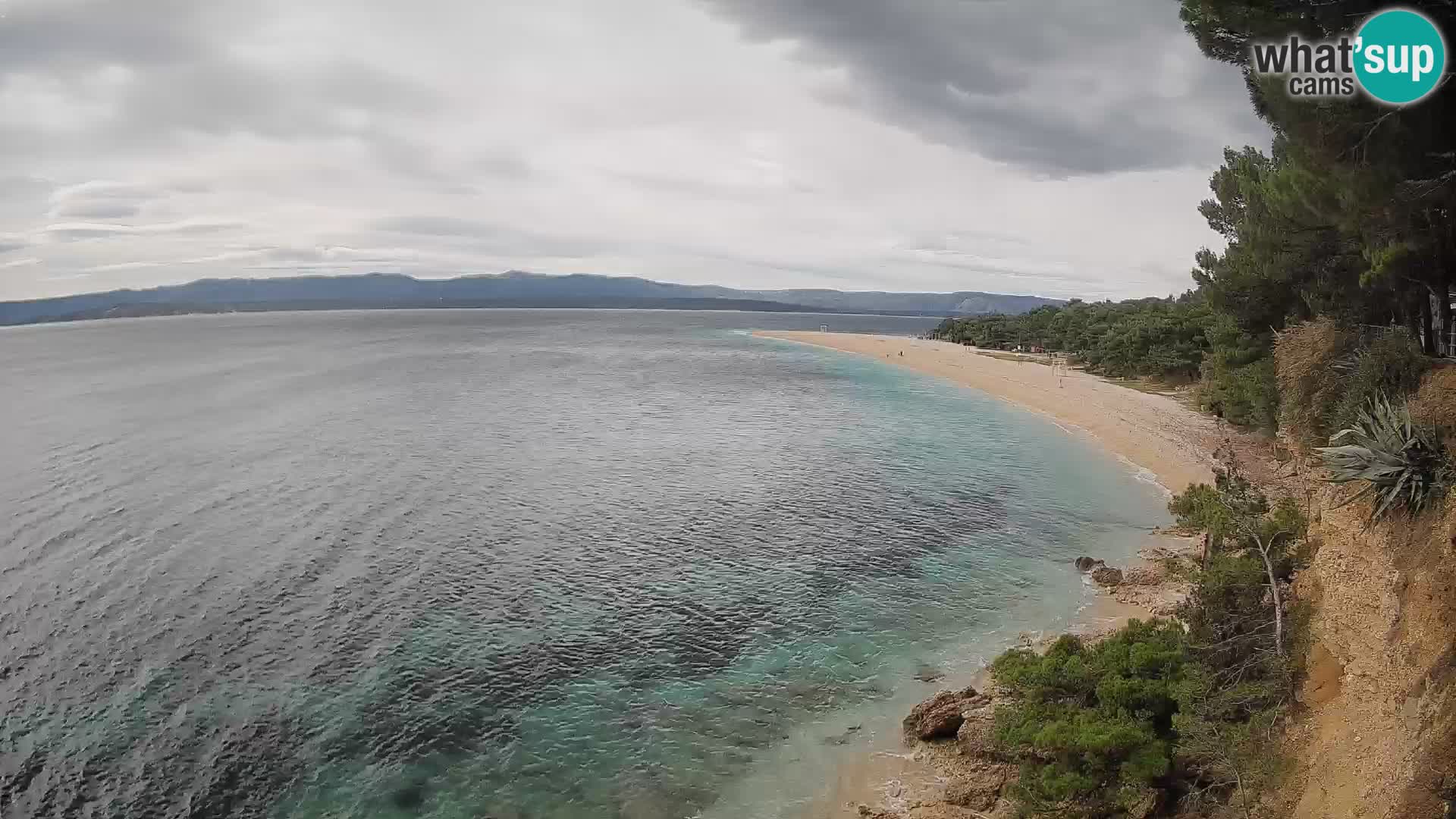 Webcam Bol Zlatni Rat – Vista en vivo desde la isla de Brač