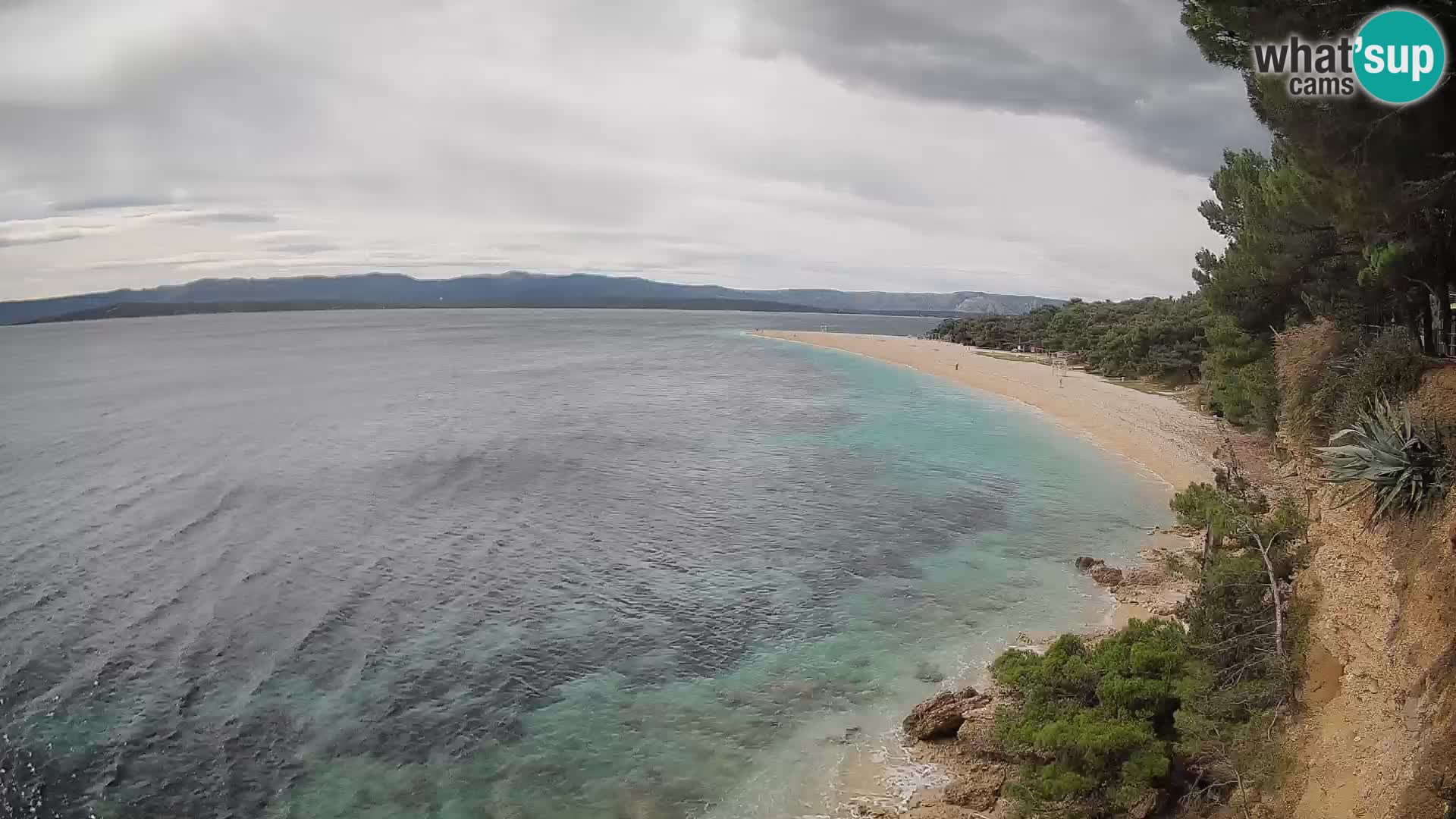Webcam Zlatni Rat Bol – Liveblick vom berühmten Strand auf Brač