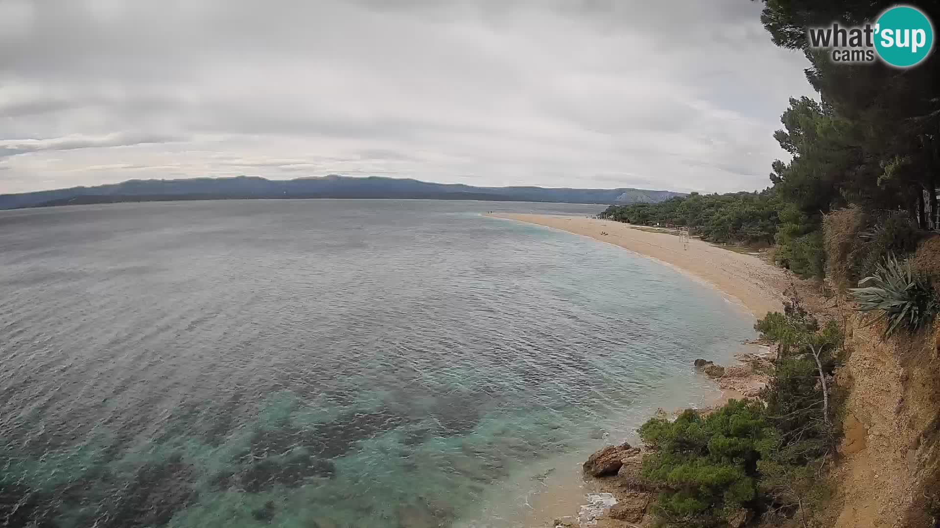 Webcam Zlatni Rat Bol – Liveblick vom berühmten Strand auf Brač