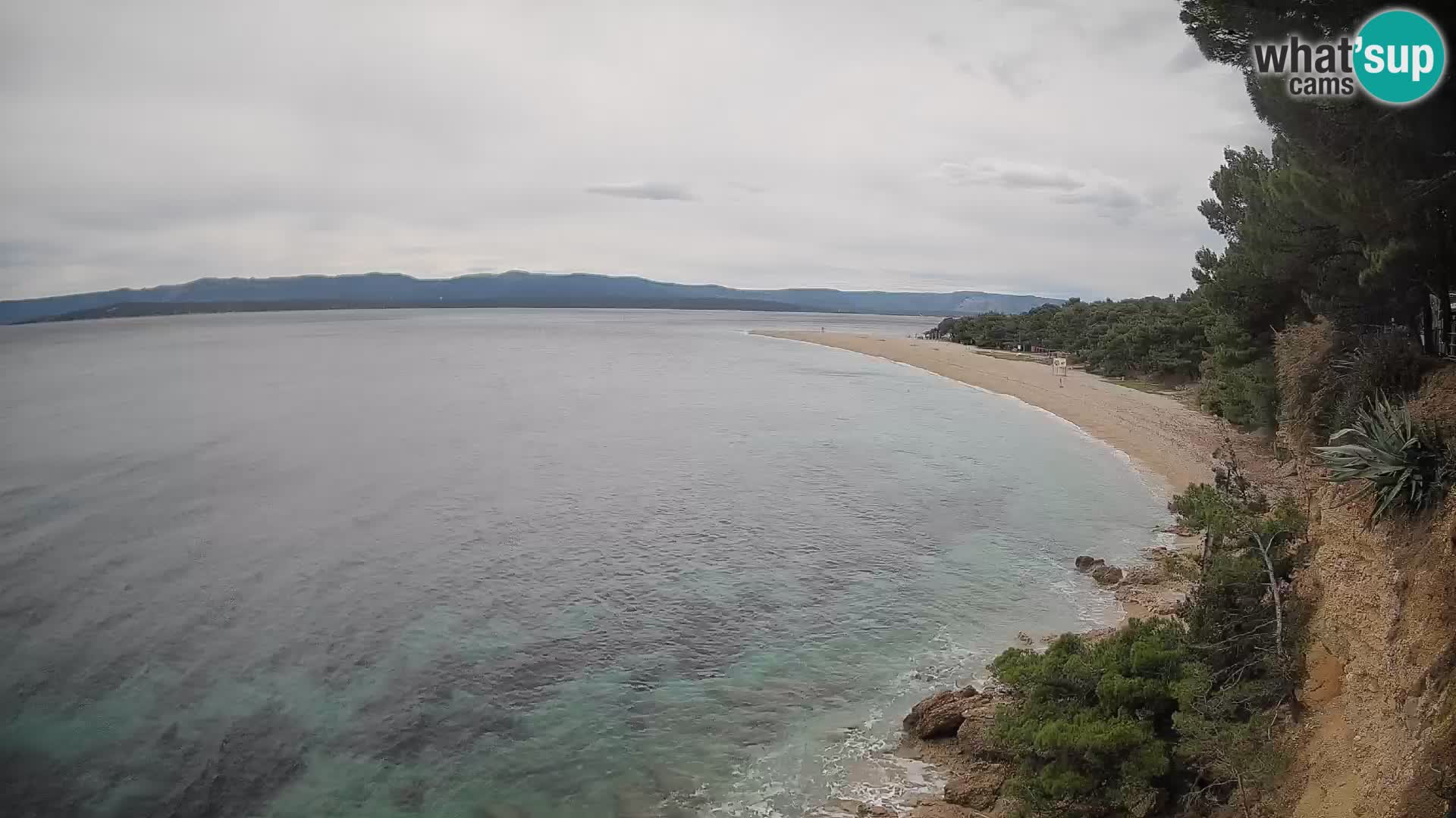Webcam Zlatni Rat Bol – Liveblick vom berühmten Strand auf Brač
