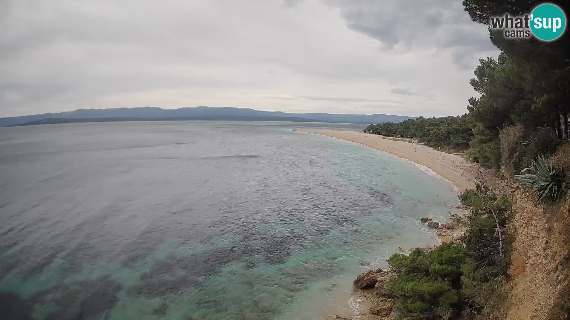 Webcam Bol Zlatni Rat – Vista en vivo desde la isla de Brač