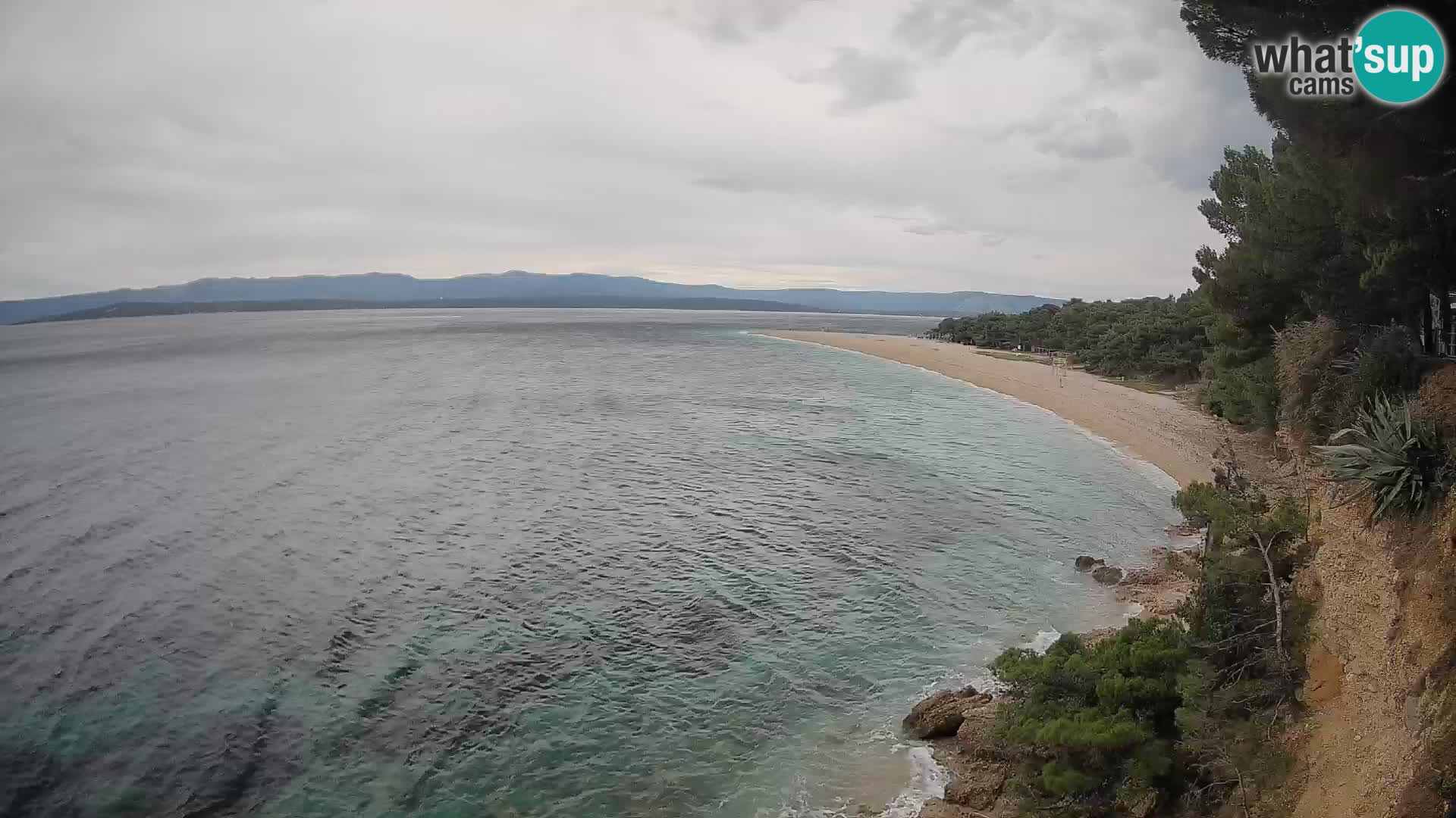 Webcam Zlatni Rat Bol – Liveblick vom berühmten Strand auf Brač