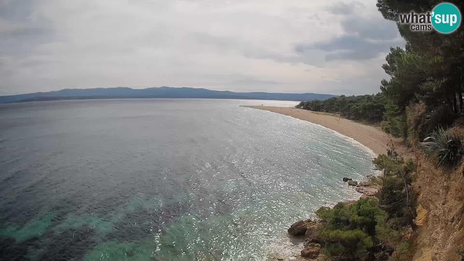 Webcam Zlatni Rat Bol – Liveblick vom berühmten Strand auf Brač
