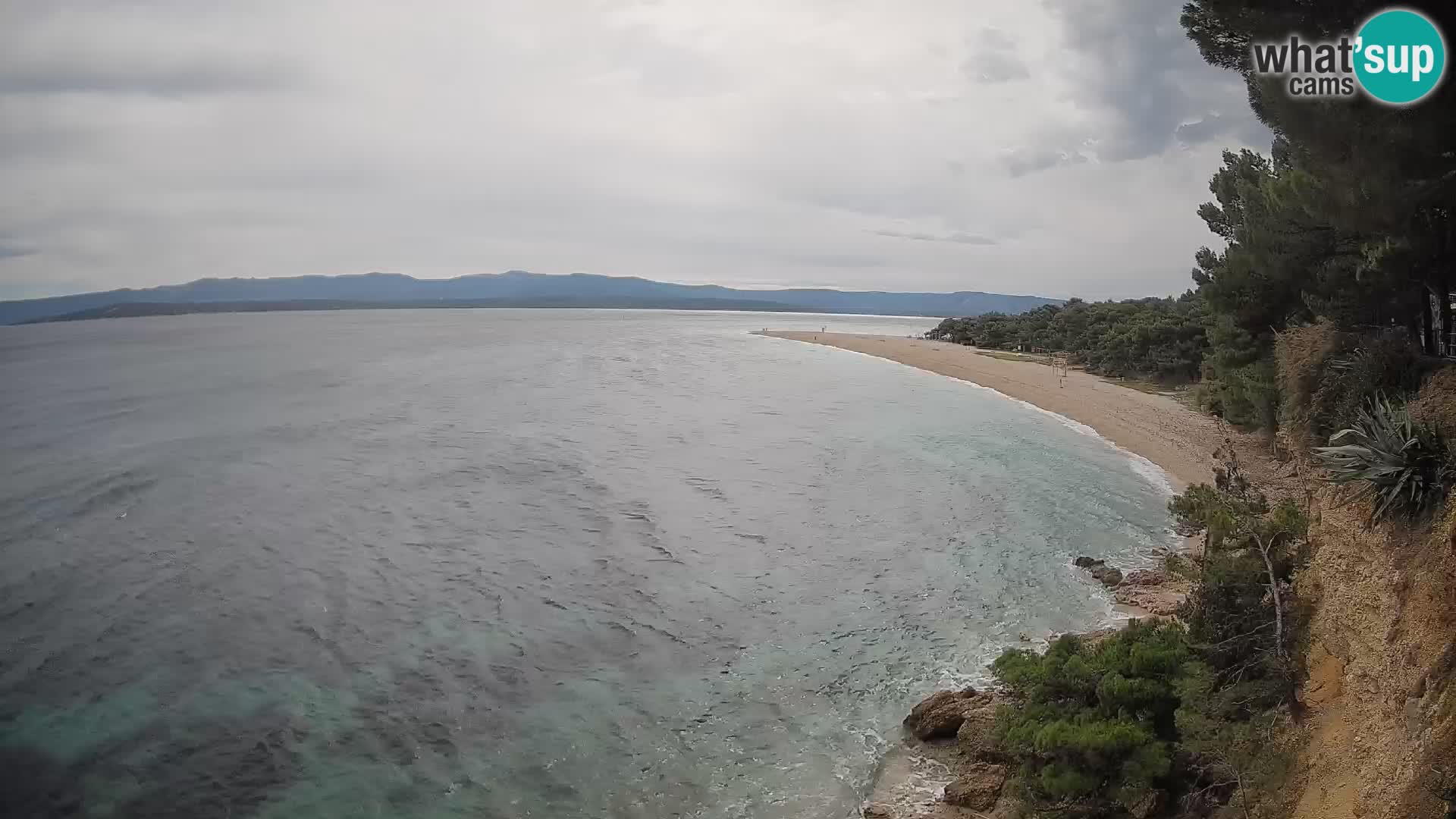 Spletna kamera Bol Zlatni Rat – Pogled v živo z otoka Brač