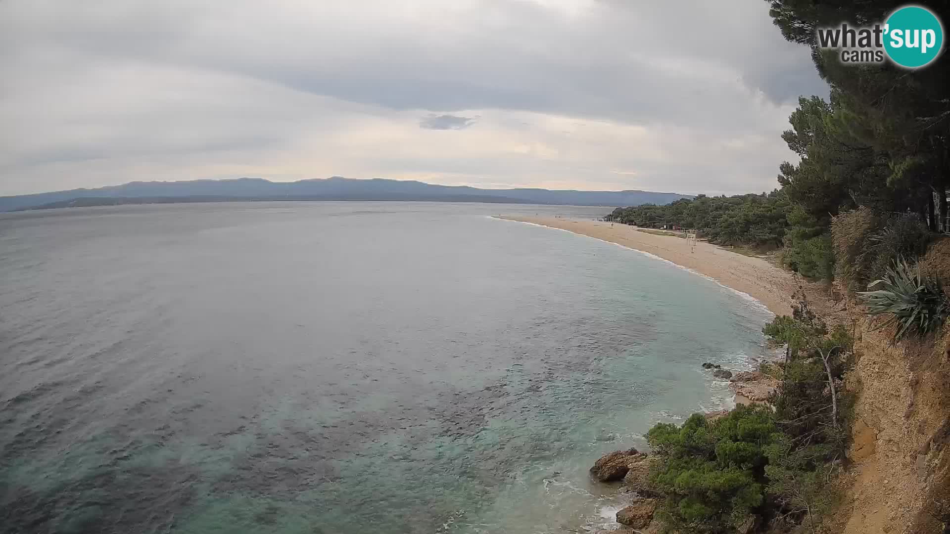 Webcam Bol Zlatni Rat – Vista en vivo desde la isla de Brač