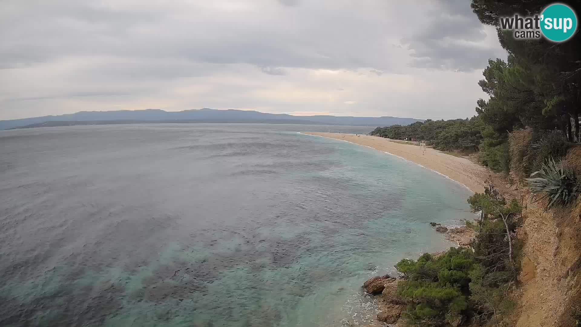 Webcam Zlatni Rat Bol – Liveblick vom berühmten Strand auf Brač