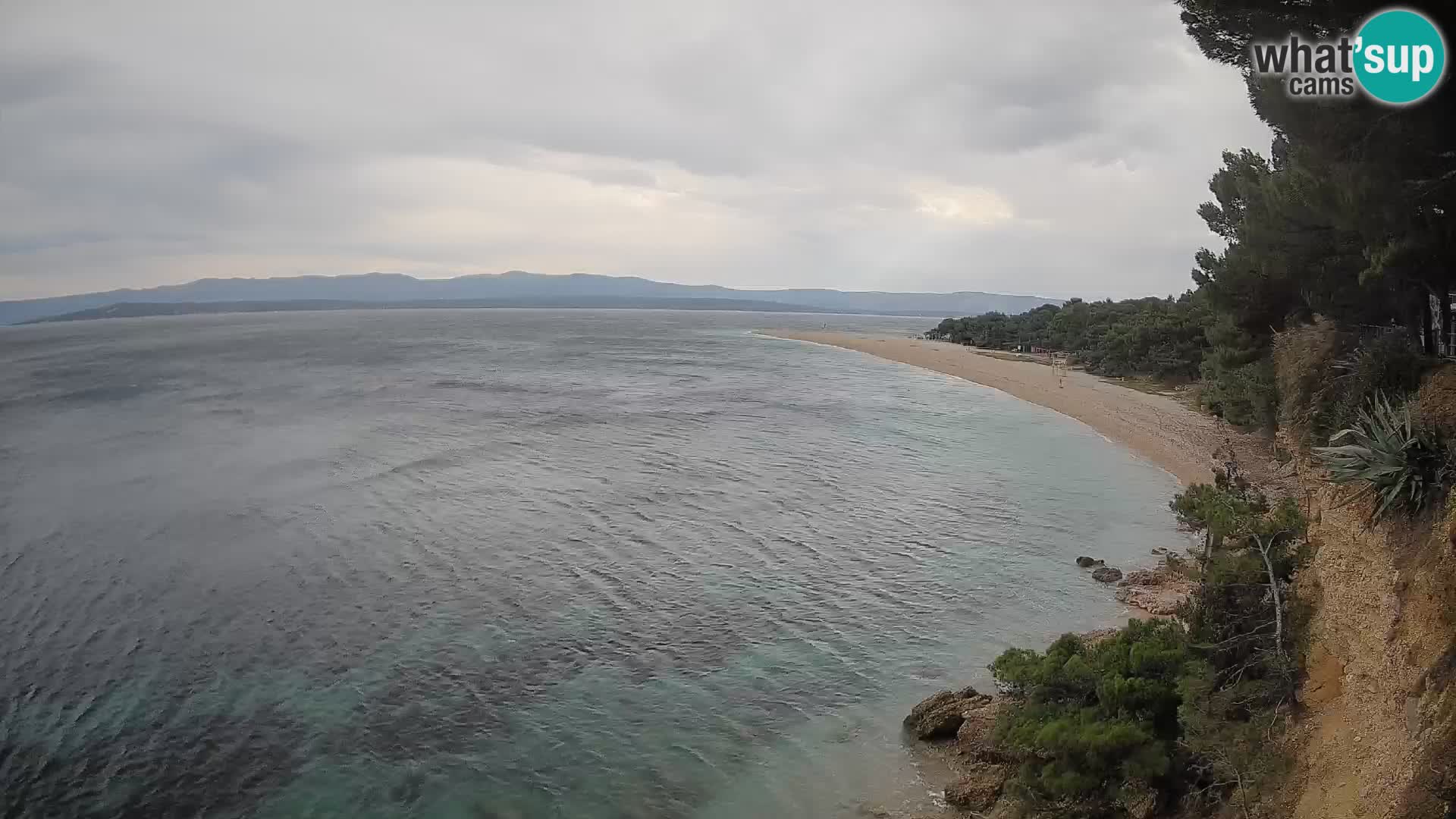 Webcam Bol Zlatni Rat – Vista en vivo desde la isla de Brač