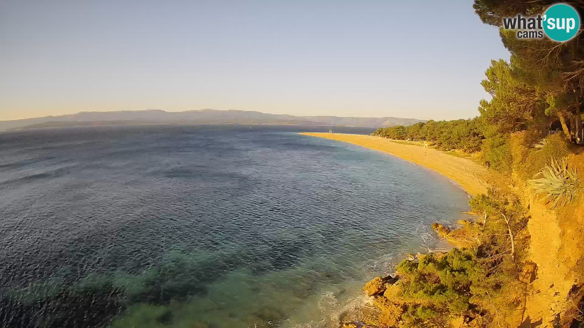 Webcam Bol Zlatni Rat – Vista en vivo desde la isla de Brač