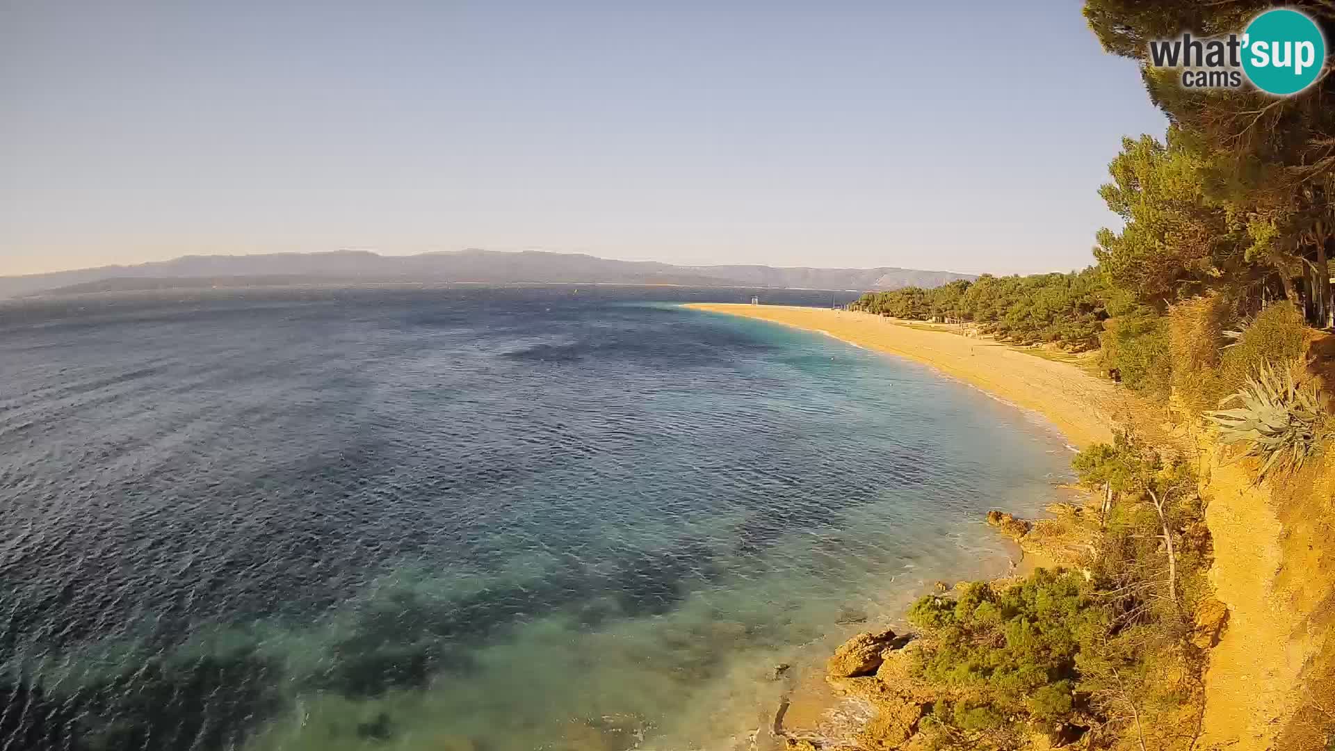 Webcam Bol Zlatni Rat – Vista en vivo desde la isla de Brač