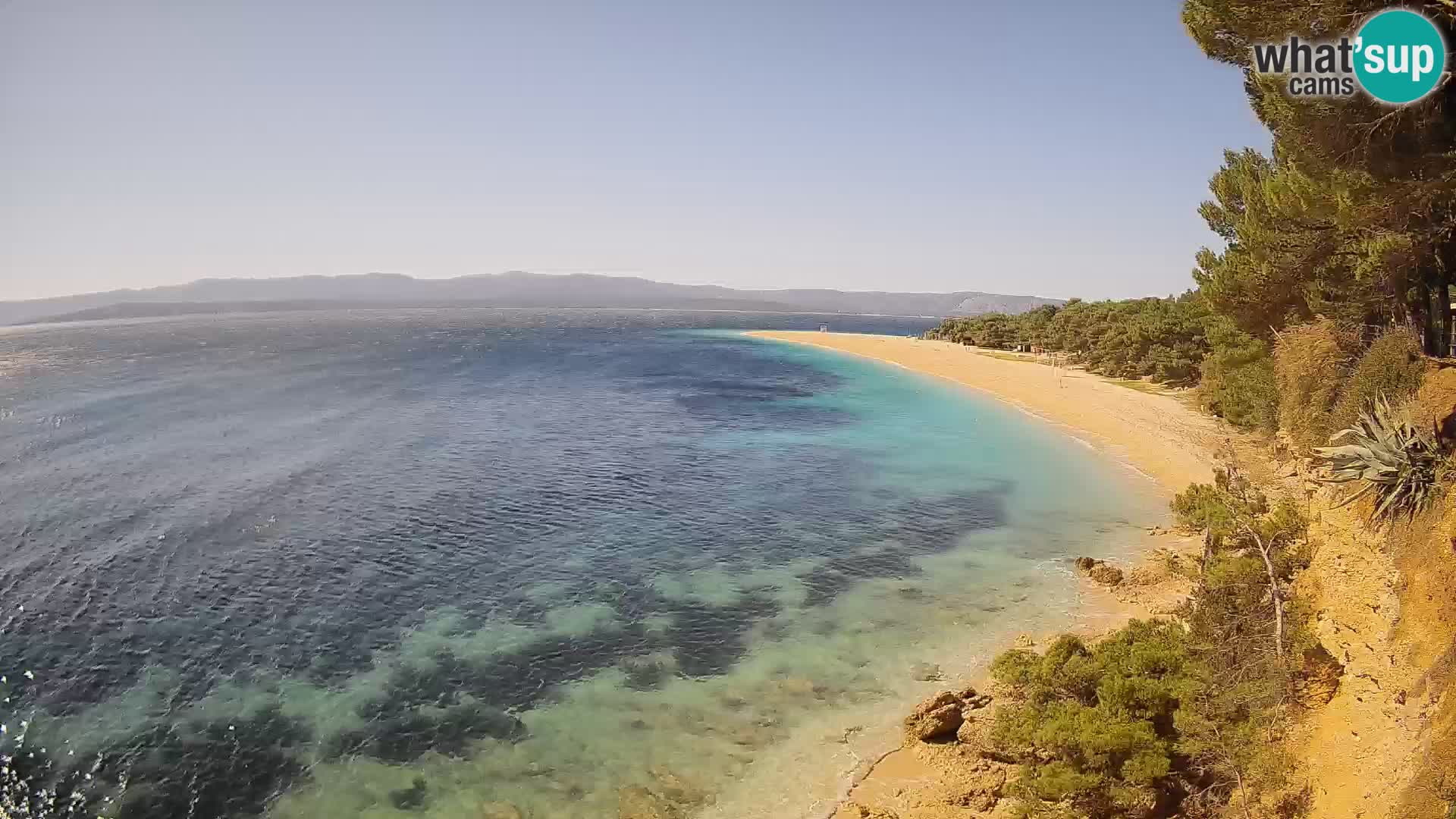 Web kamera Bol Zlatni Rat – Pogled uživo s otoka Brača