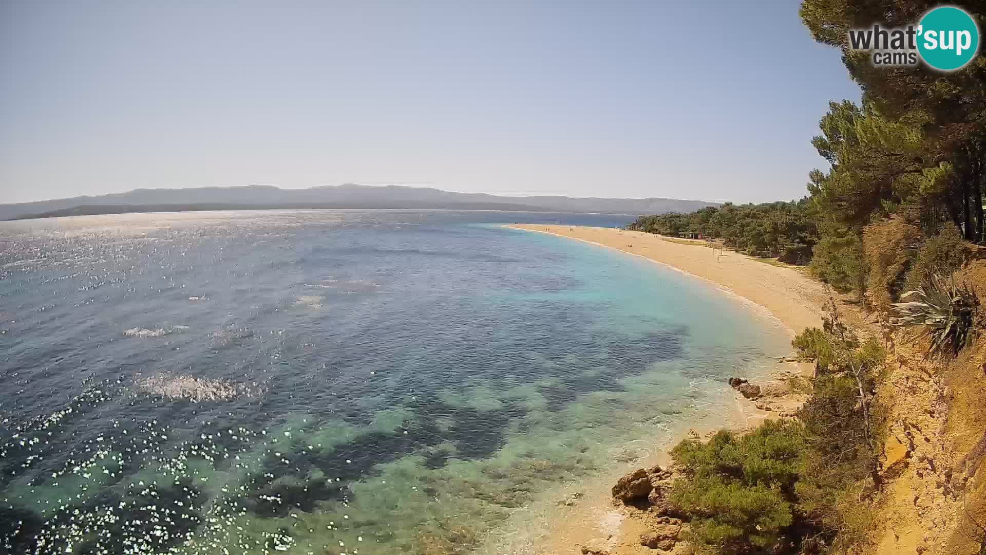 Webcam Bol Zlatni Rat – Vista en vivo desde la isla de Brač