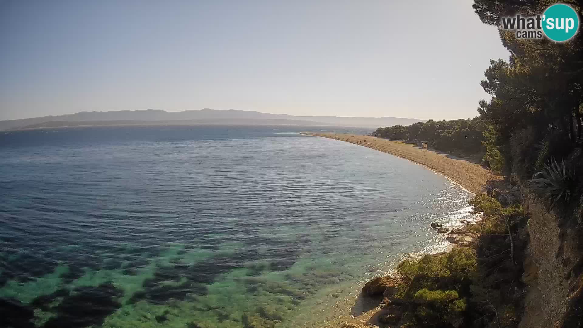 Webcam Bol Zlatni Rat – Vista en vivo desde la isla de Brač