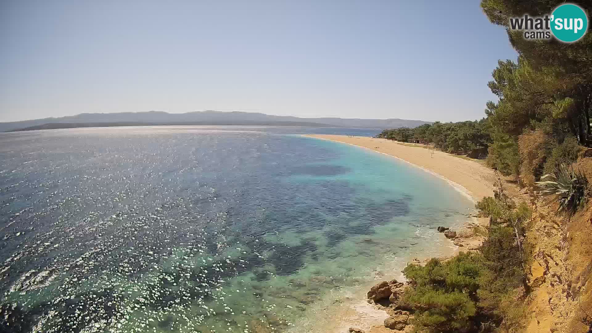 Webcam Bol Zlatni Rat – Vista en vivo desde la isla de Brač