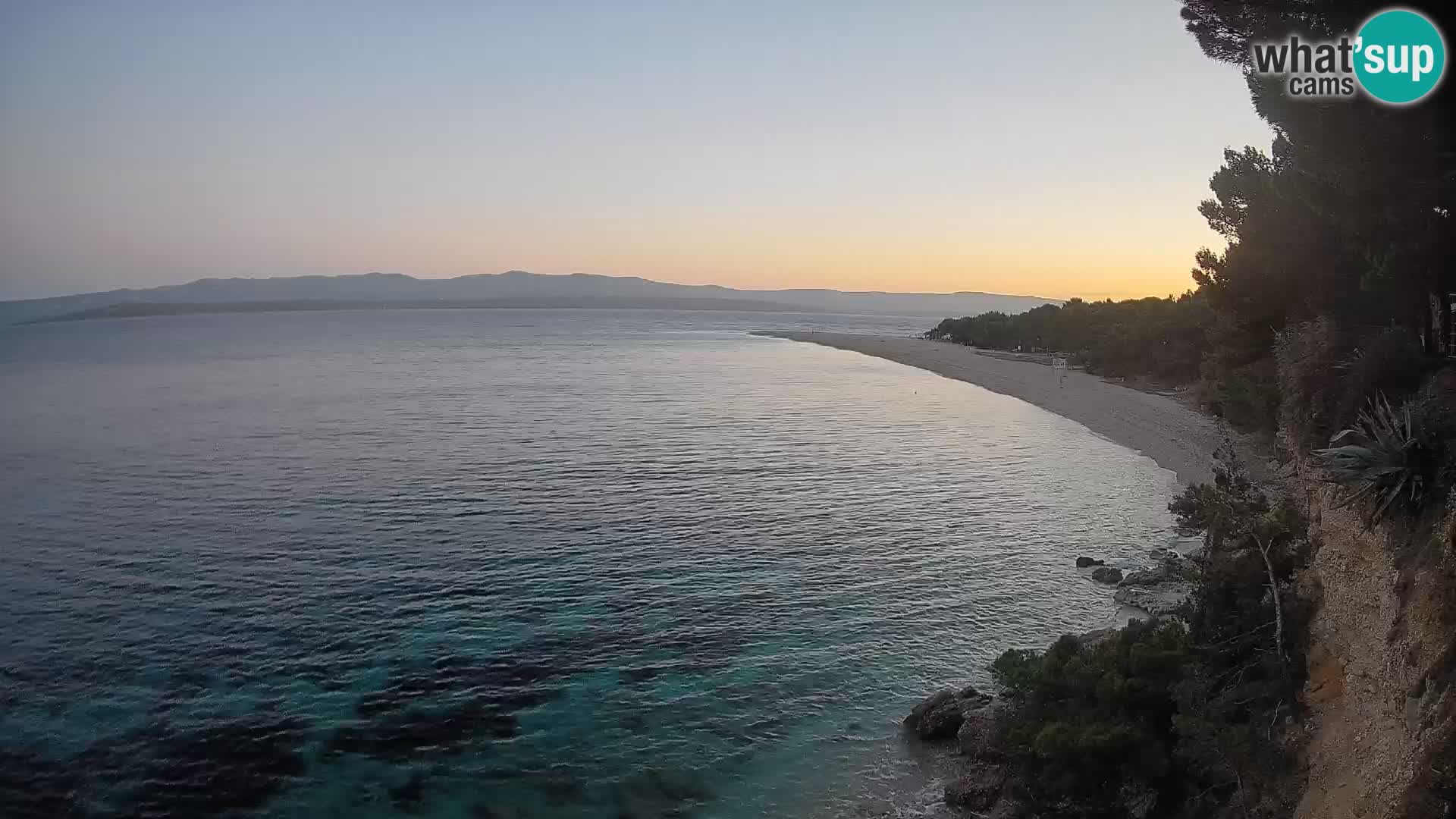 Webcam Bol Zlatni Rat – Vista en vivo desde la isla de Brač