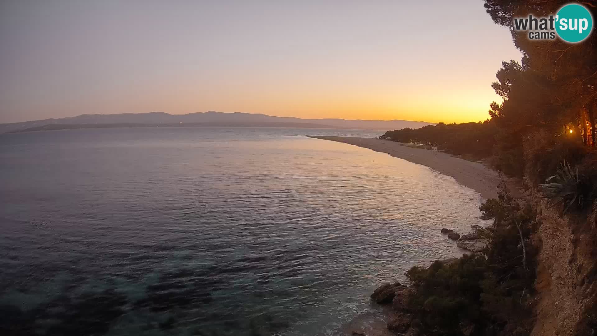 Webcam Bol Zlatni Rat – Vista en vivo desde la isla de Brač