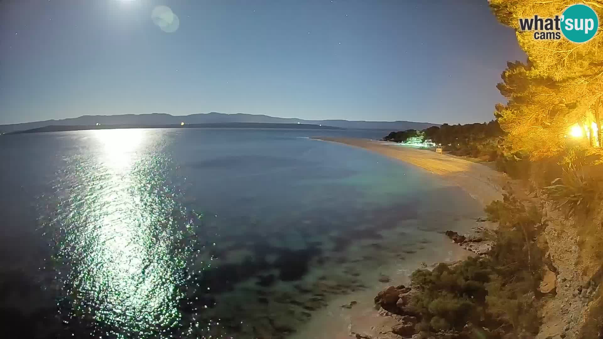 Webcam Bol Zlatni Rat – Vista en vivo desde la isla de Brač