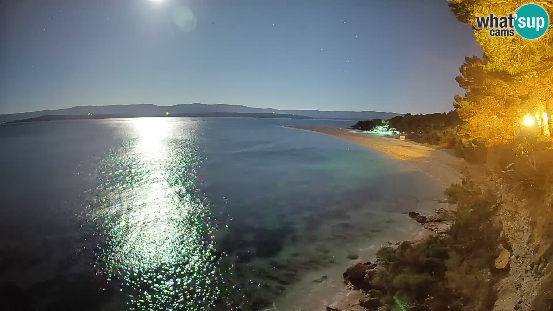 Webcam Bol Zlatni Rat – Vista en vivo desde la isla de Brač