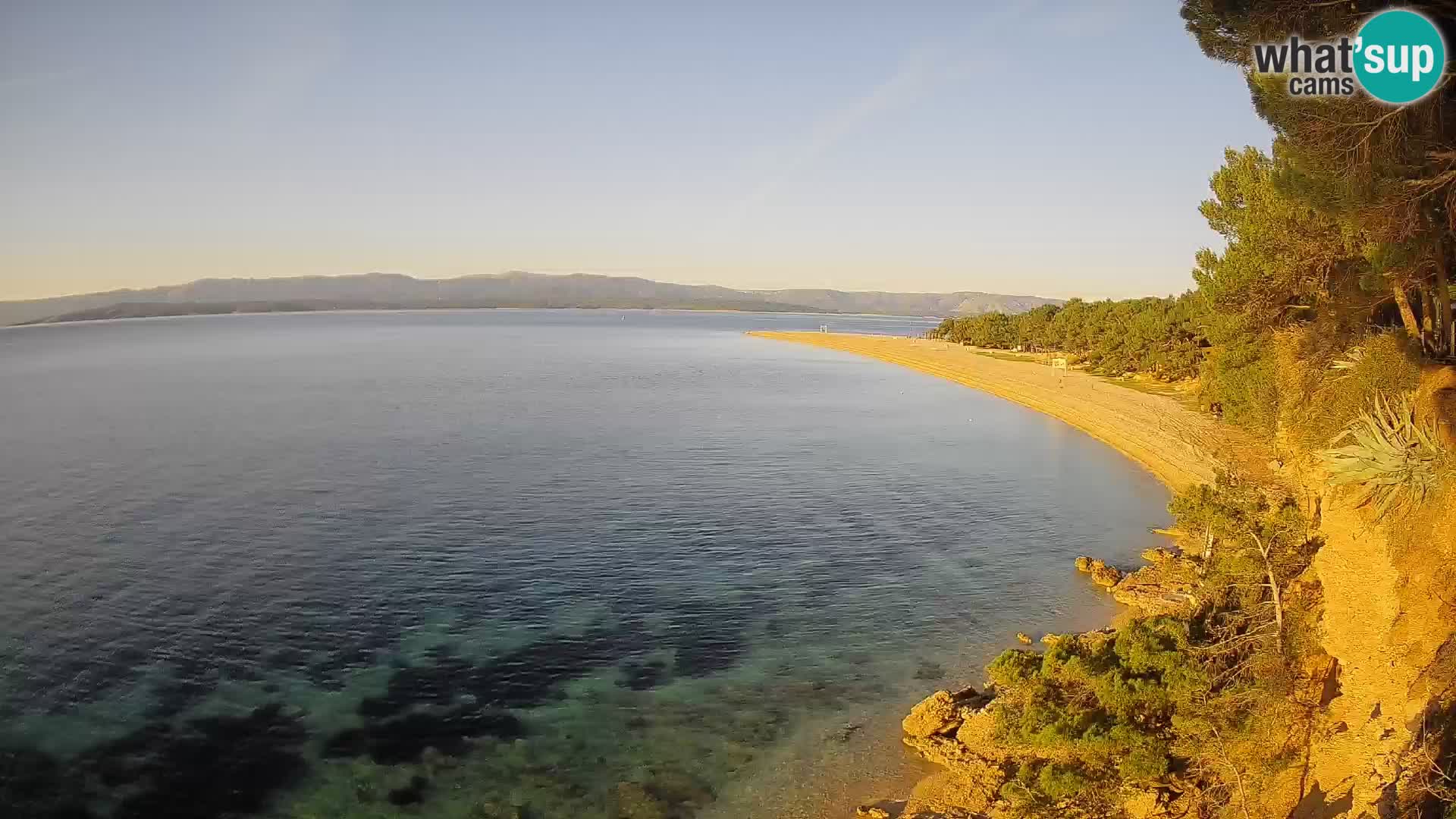 Webcam Zlatni Rat Bol – Liveblick vom berühmten Strand auf Brač