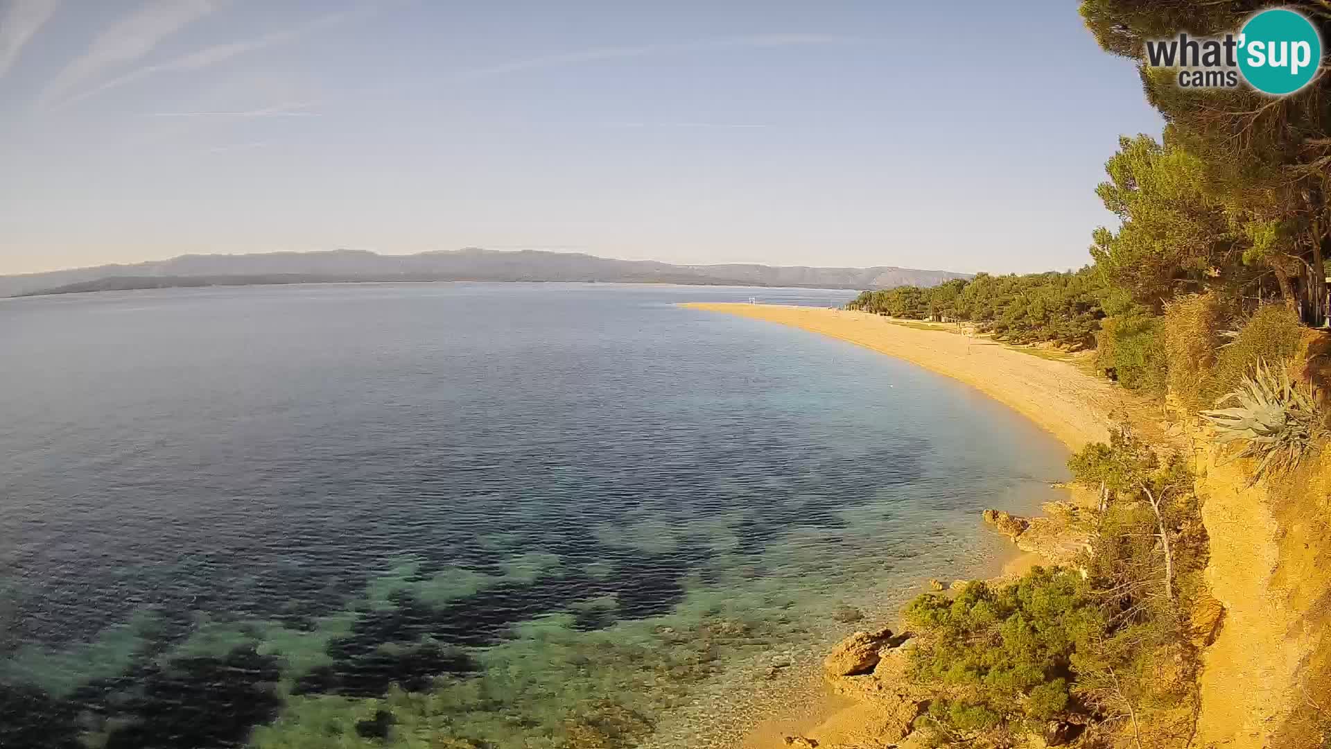 Webcam Zlatni Rat Bol – Liveblick vom berühmten Strand auf Brač