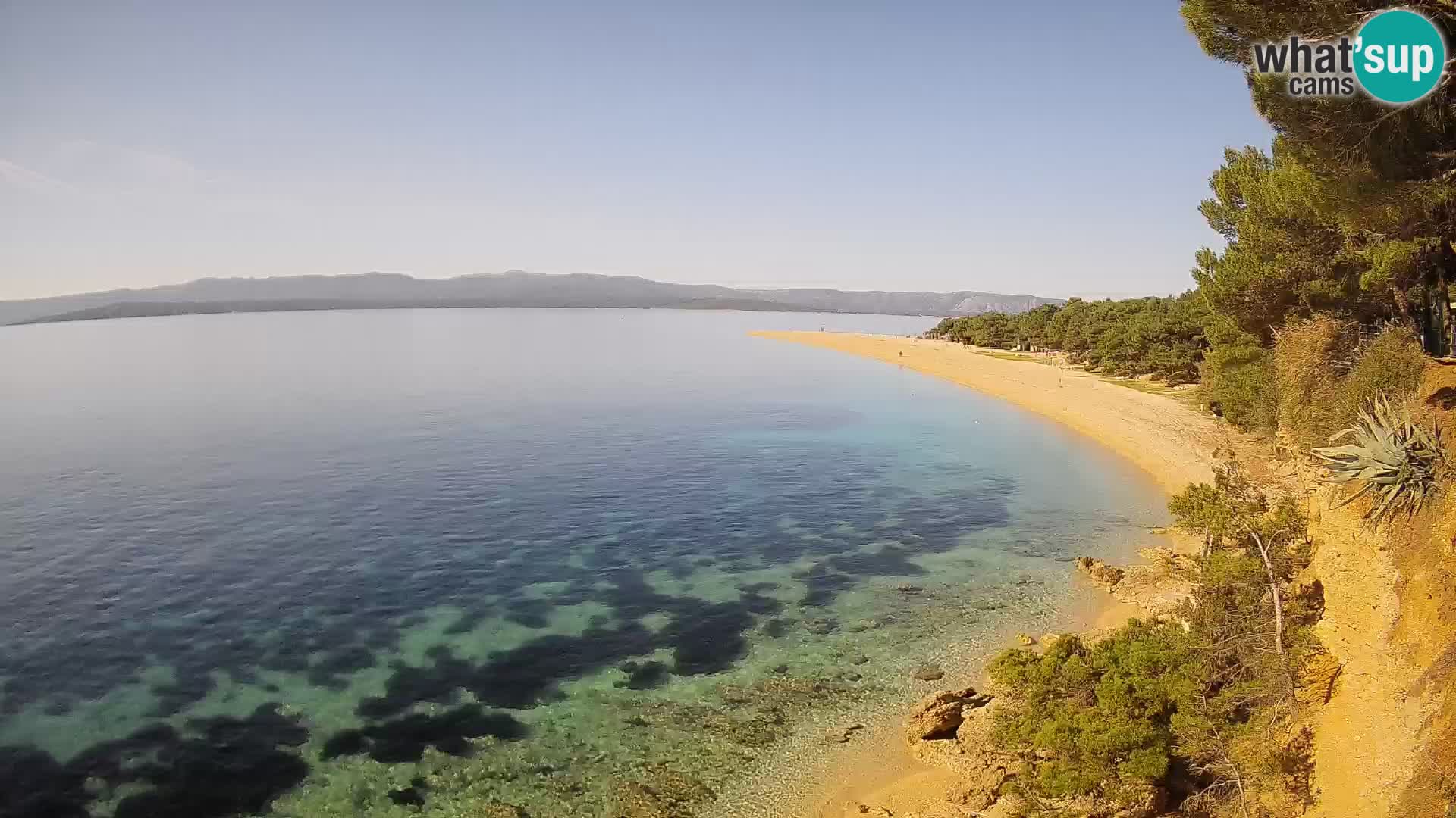 Webcam Zlatni Rat Bol – Liveblick vom berühmten Strand auf Brač