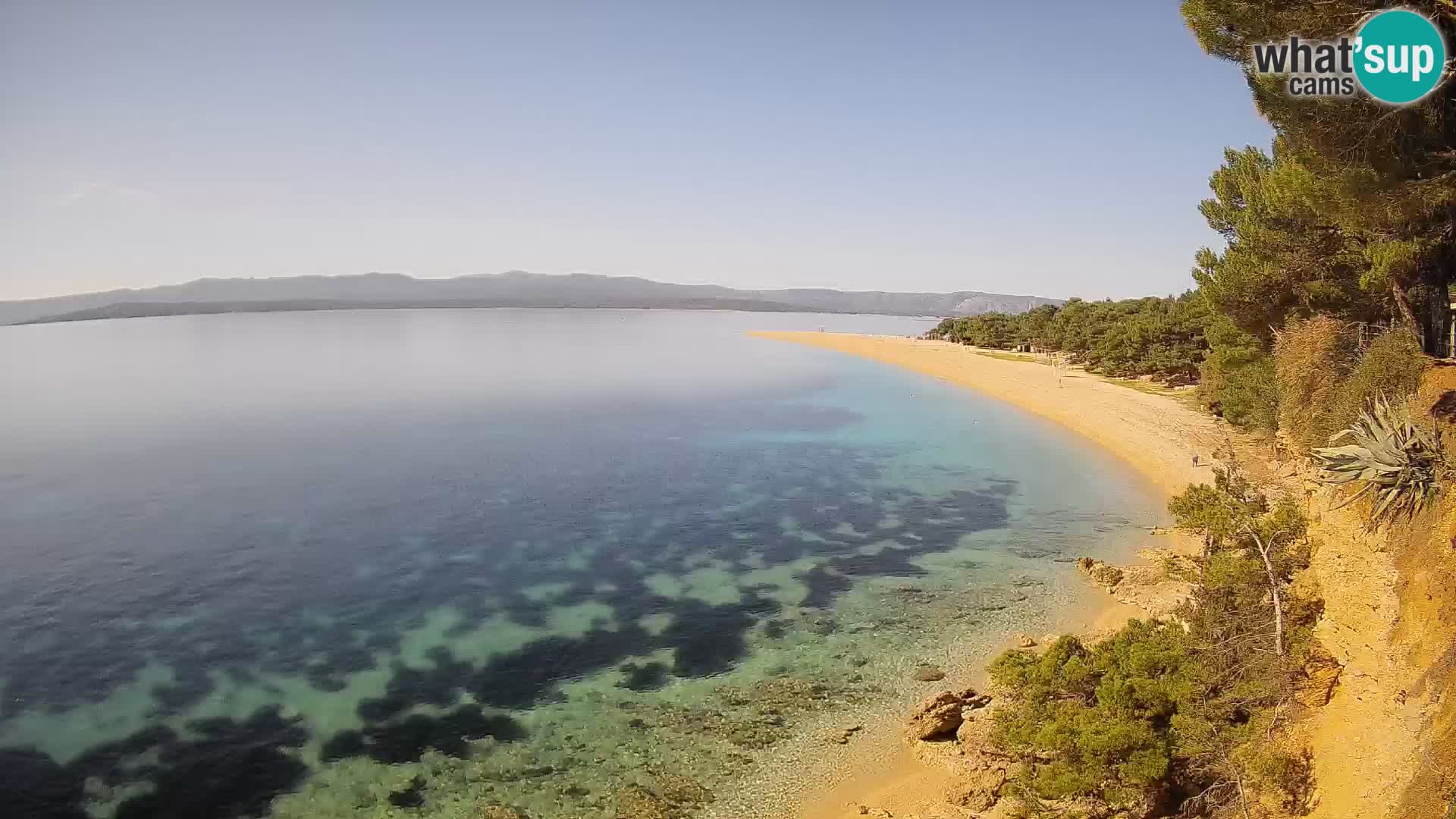 Webcam Bol Zlatni Rat – Vista en vivo desde la isla de Brač