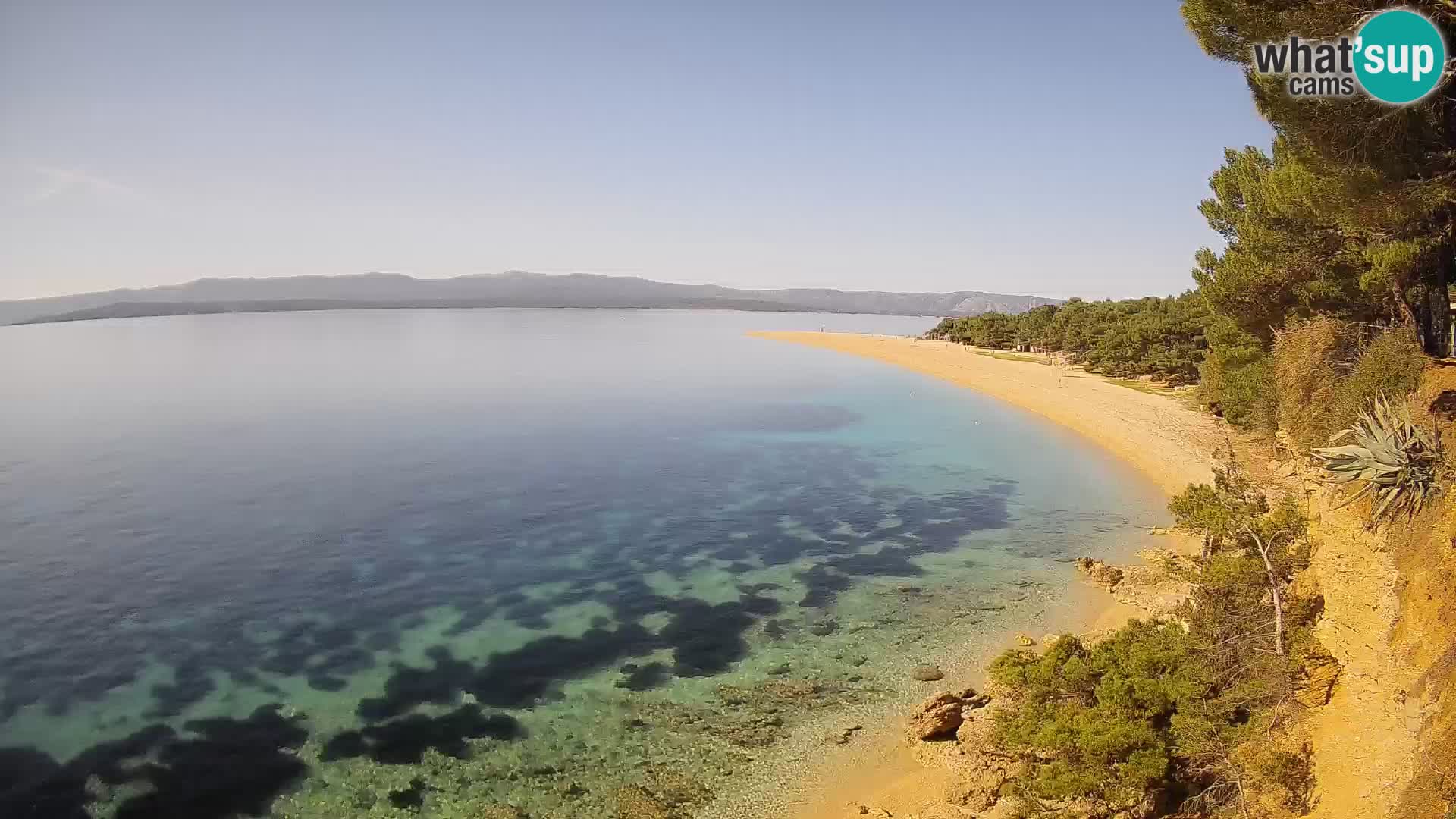 Webcam Zlatni Rat Bol – Liveblick vom berühmten Strand auf Brač