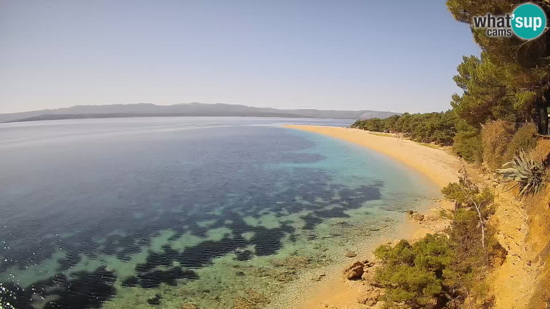 Spletna kamera Bol Zlatni Rat – Pogled v živo z otoka Brač