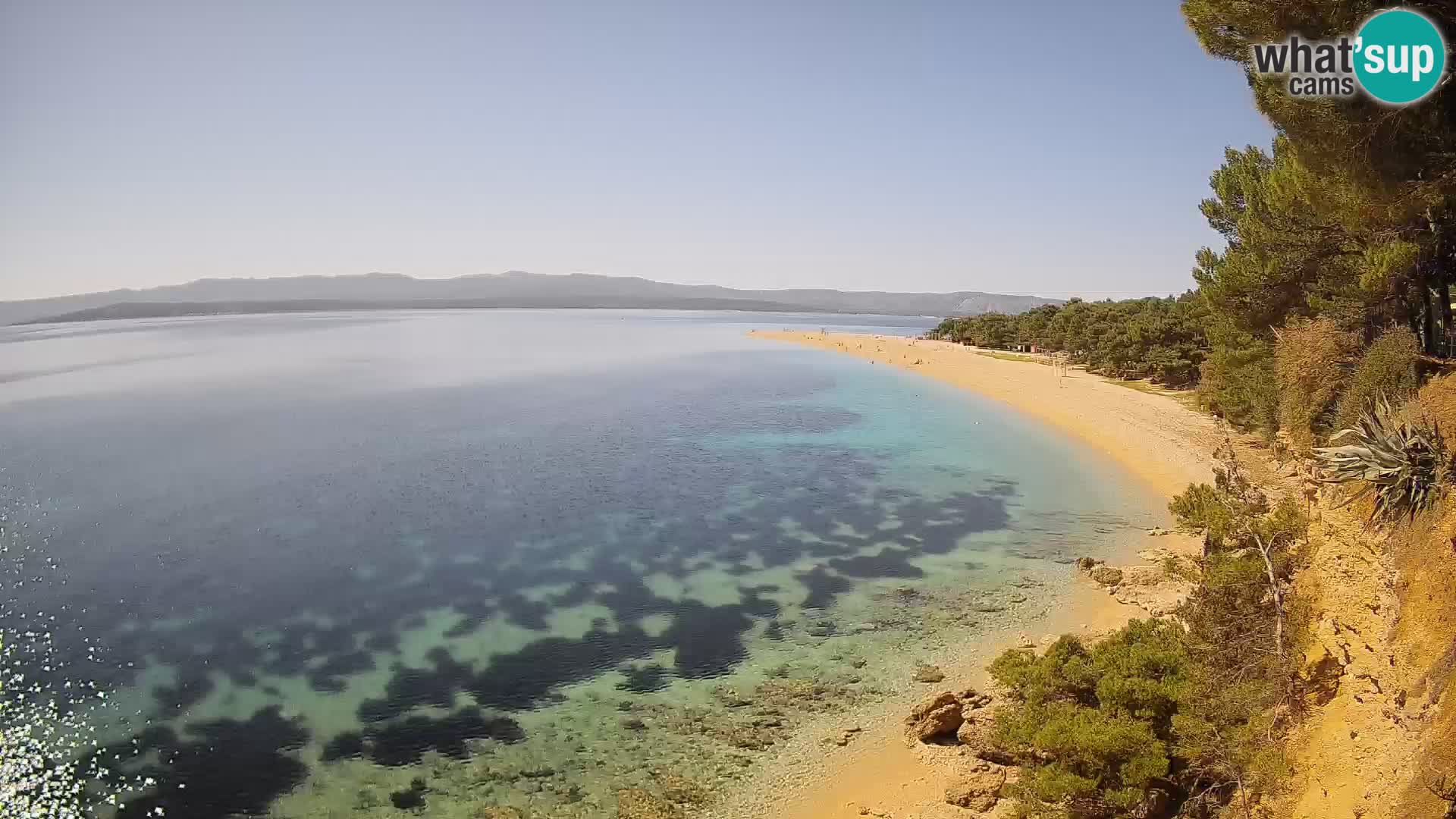 Webcam Zlatni Rat Bol – Liveblick vom berühmten Strand auf Brač