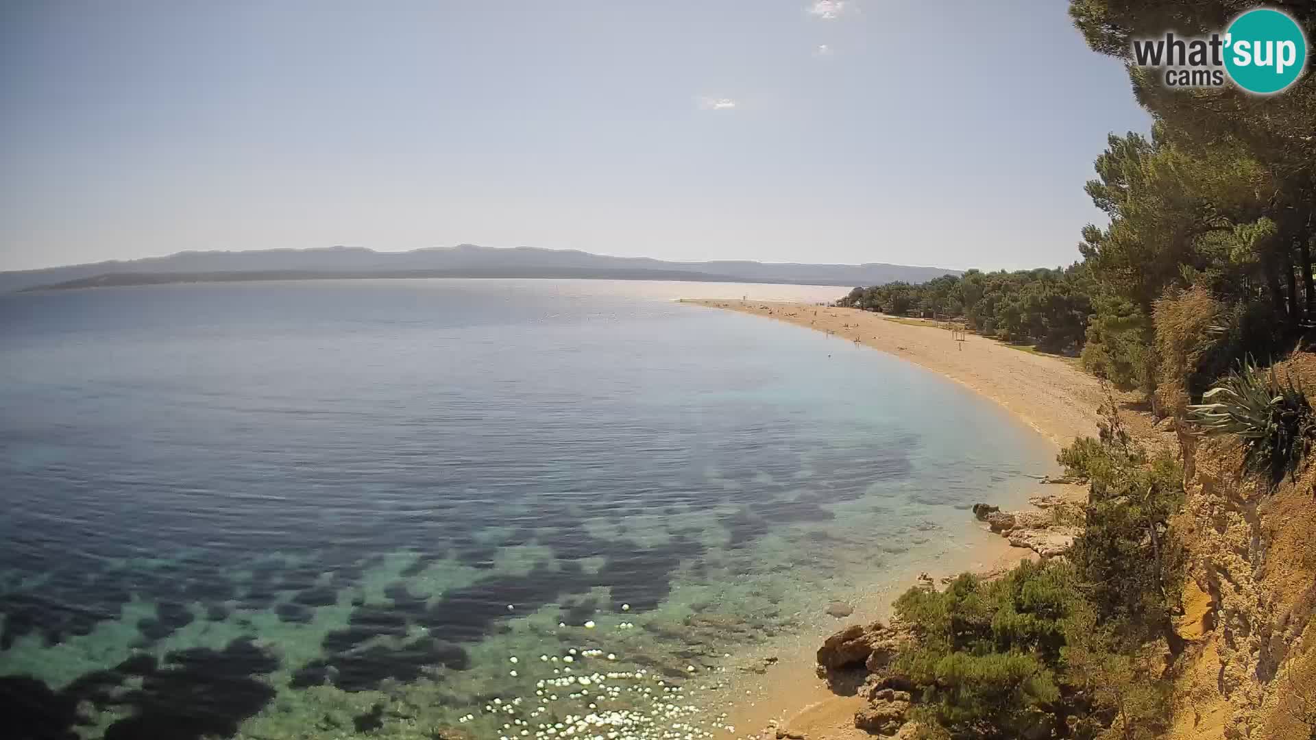 Webcam Zlatni Rat Bol – Liveblick vom berühmten Strand auf Brač