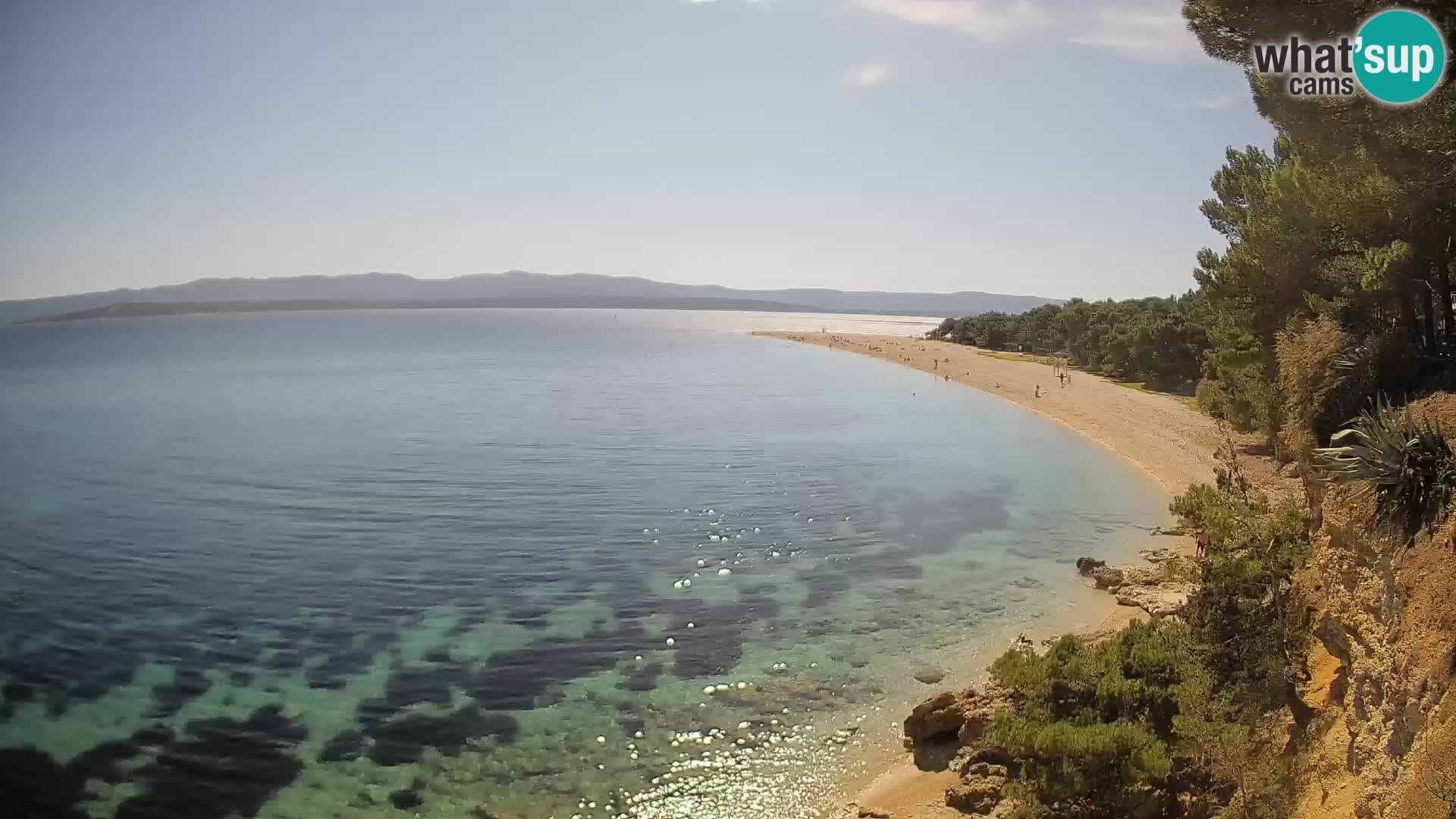Webcam Zlatni Rat Bol – Liveblick vom berühmten Strand auf Brač