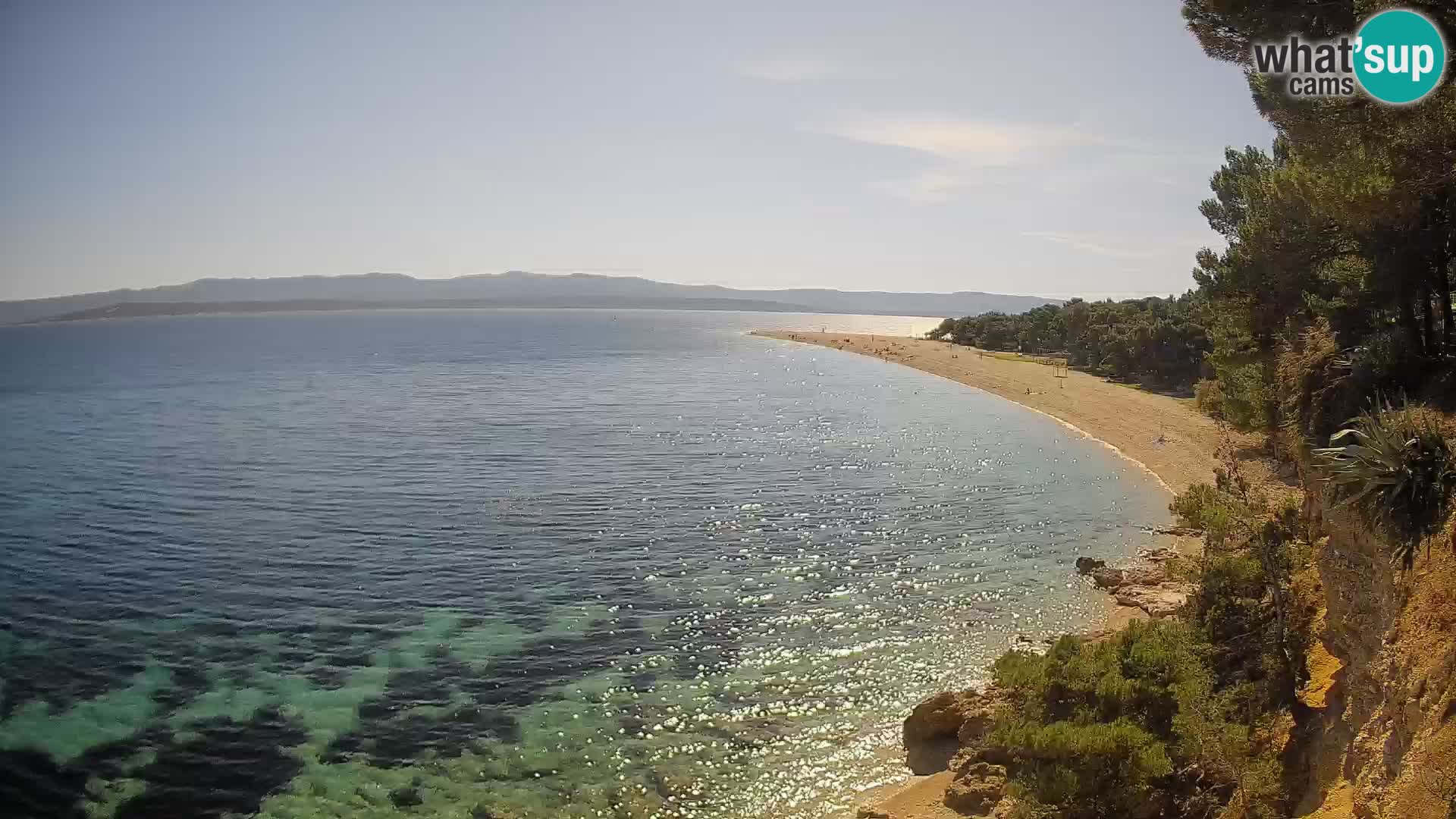 Spletna kamera Bol Zlatni Rat – Pogled v živo z otoka Brač