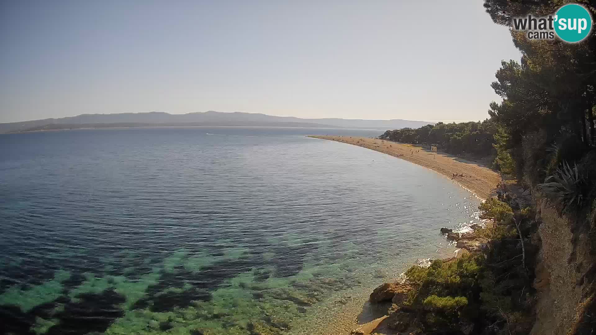 Webcam Bol Zlatni Rat – Vista en vivo desde la isla de Brač