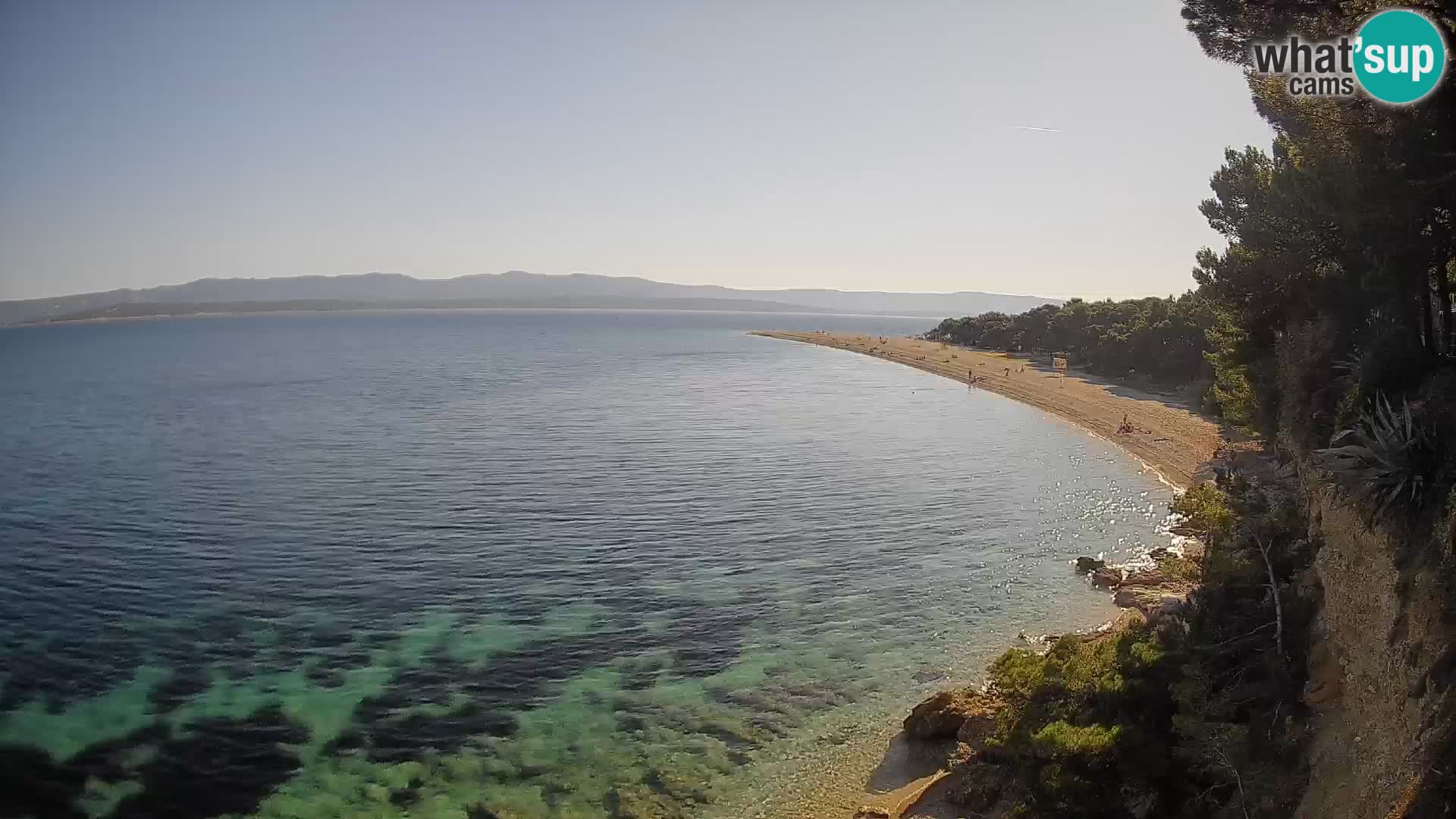 Webcam Zlatni Rat Bol – Liveblick vom berühmten Strand auf Brač