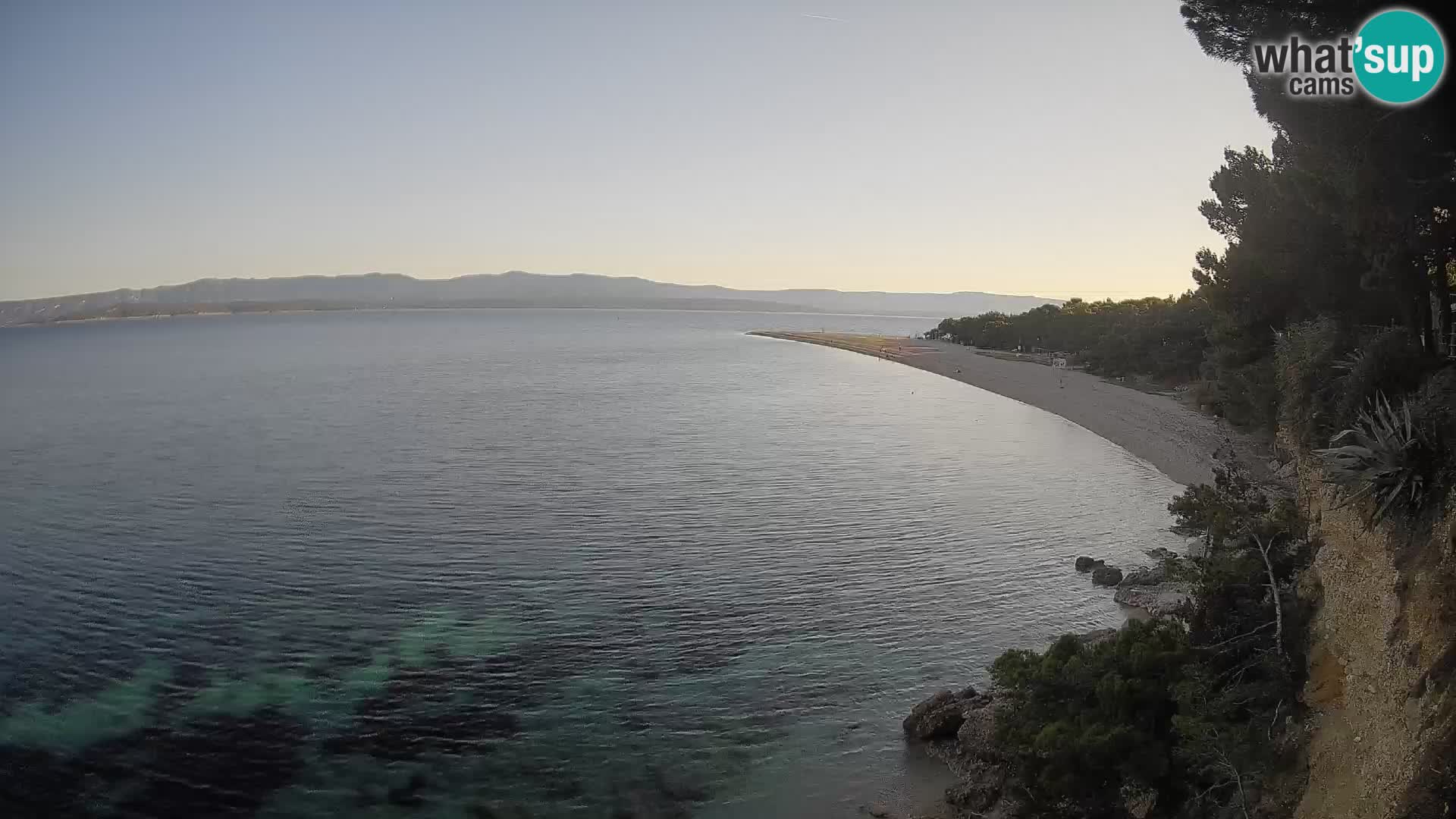 Webcam Zlatni Rat Bol – Liveblick vom berühmten Strand auf Brač