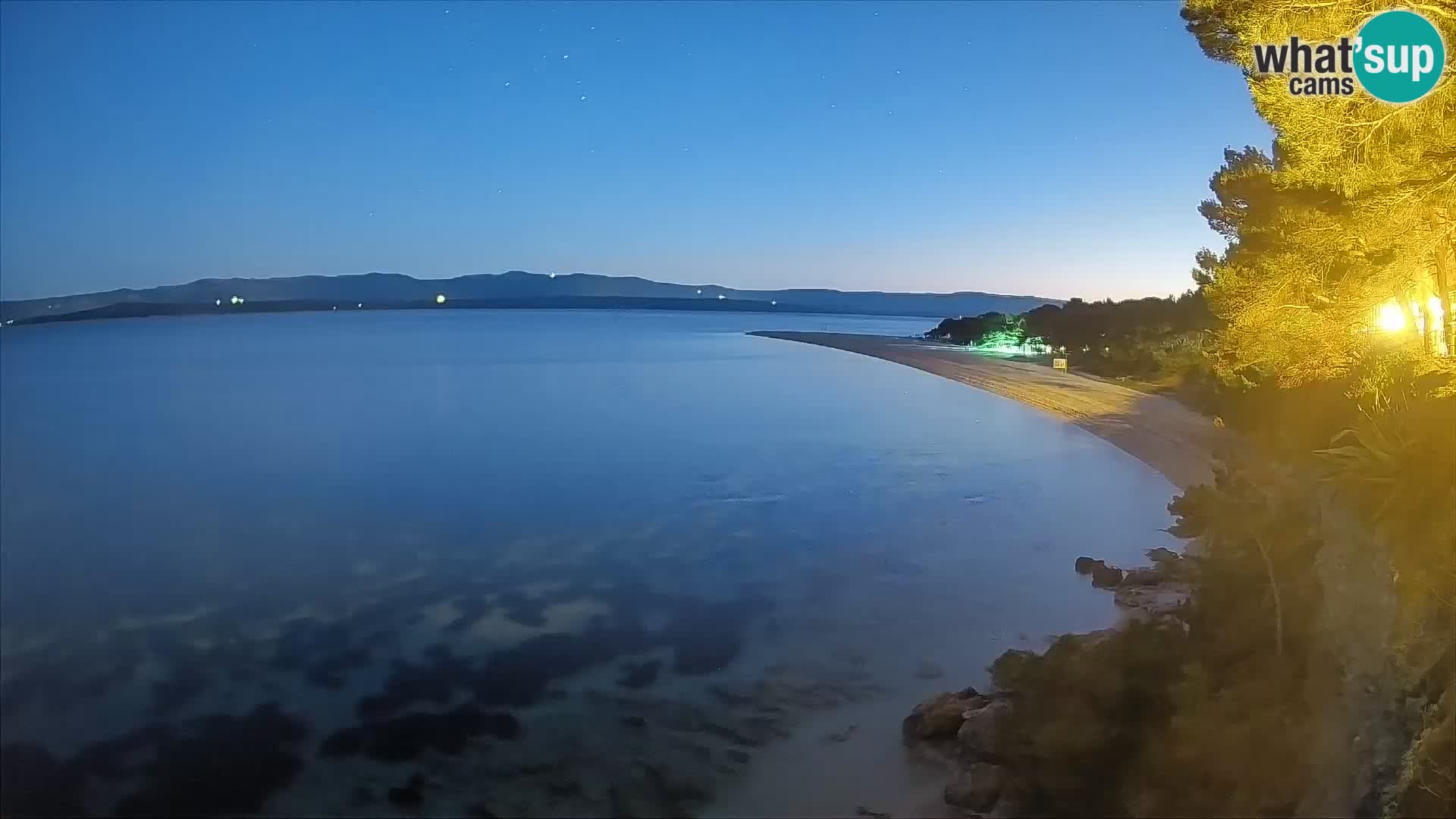 Webcam Bol Zlatni Rat – Vista en vivo desde la isla de Brač