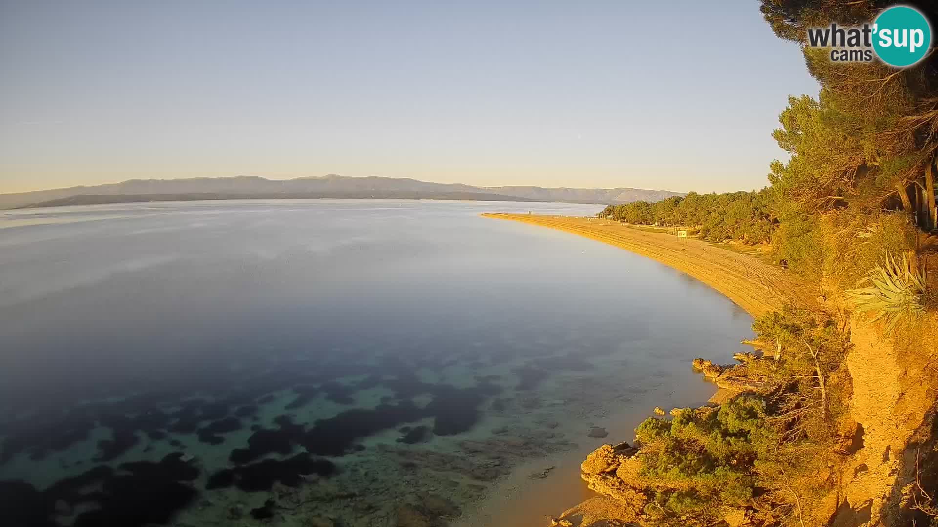 Webcam Zlatni Rat Bol – Liveblick vom berühmten Strand auf Brač