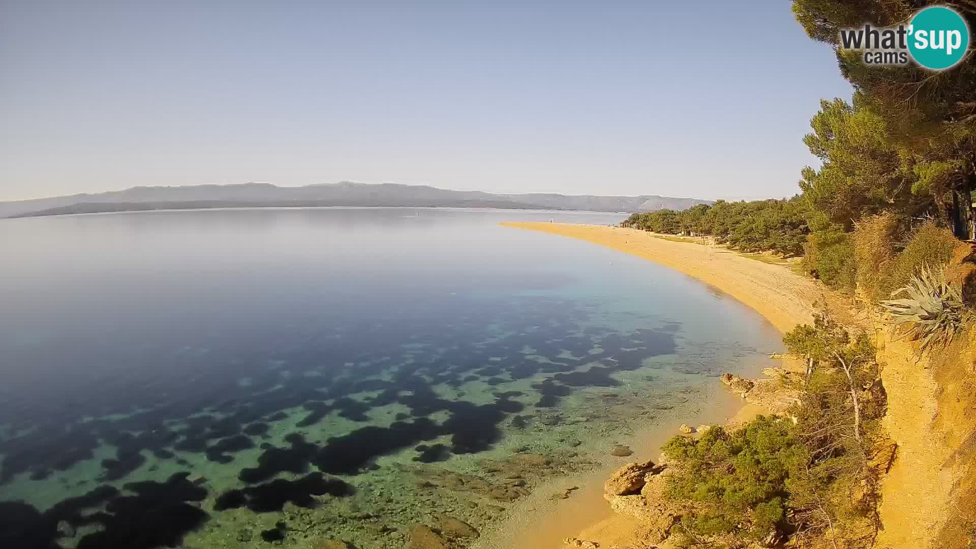 Webcam Bol Zlatni Rat – Vista en vivo desde la isla de Brač