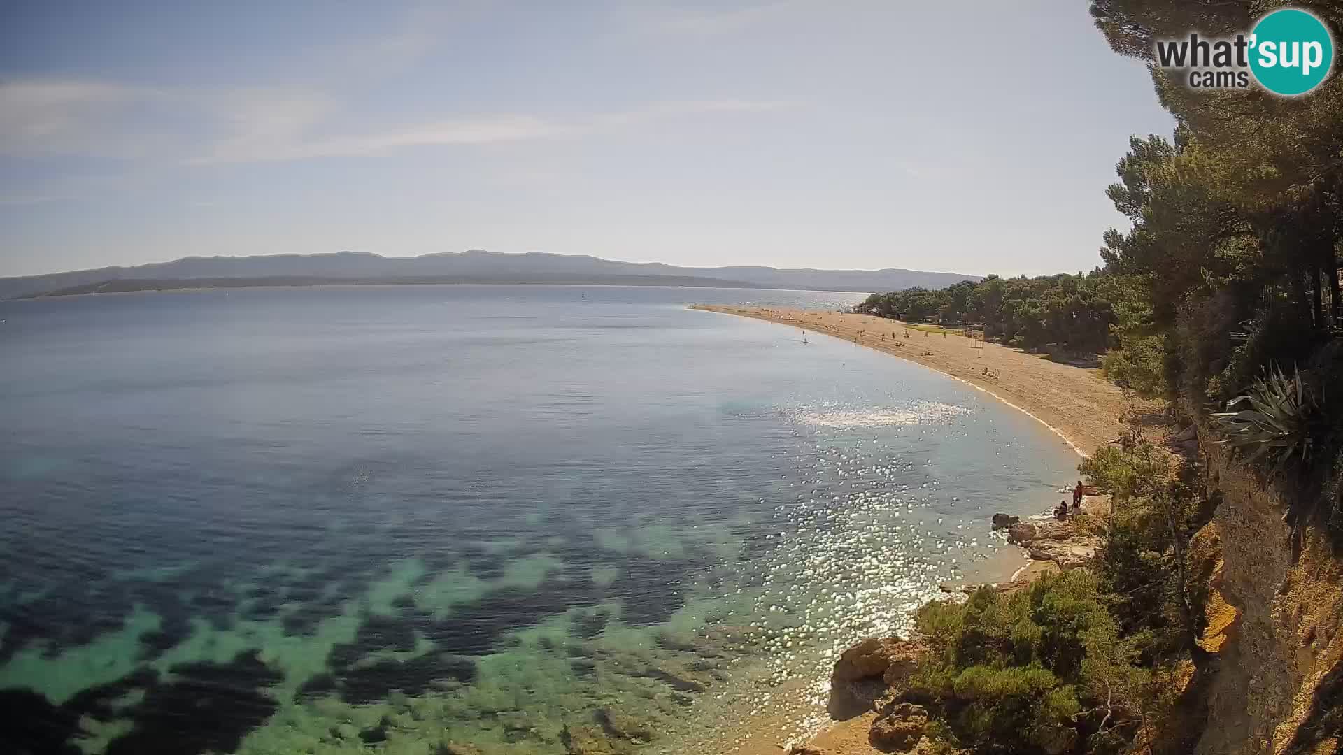 Webcam Bol Zlatni Rat – Vista en vivo desde la isla de Brač