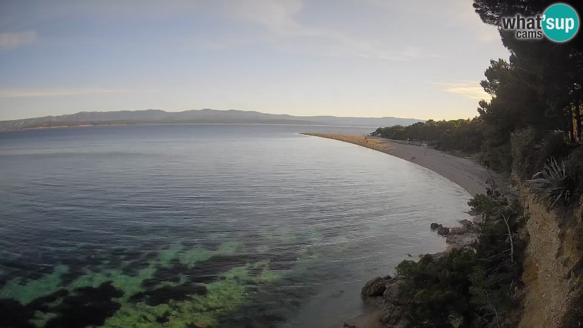 Webcam Bol Zlatni Rat – Vista en vivo desde la isla de Brač