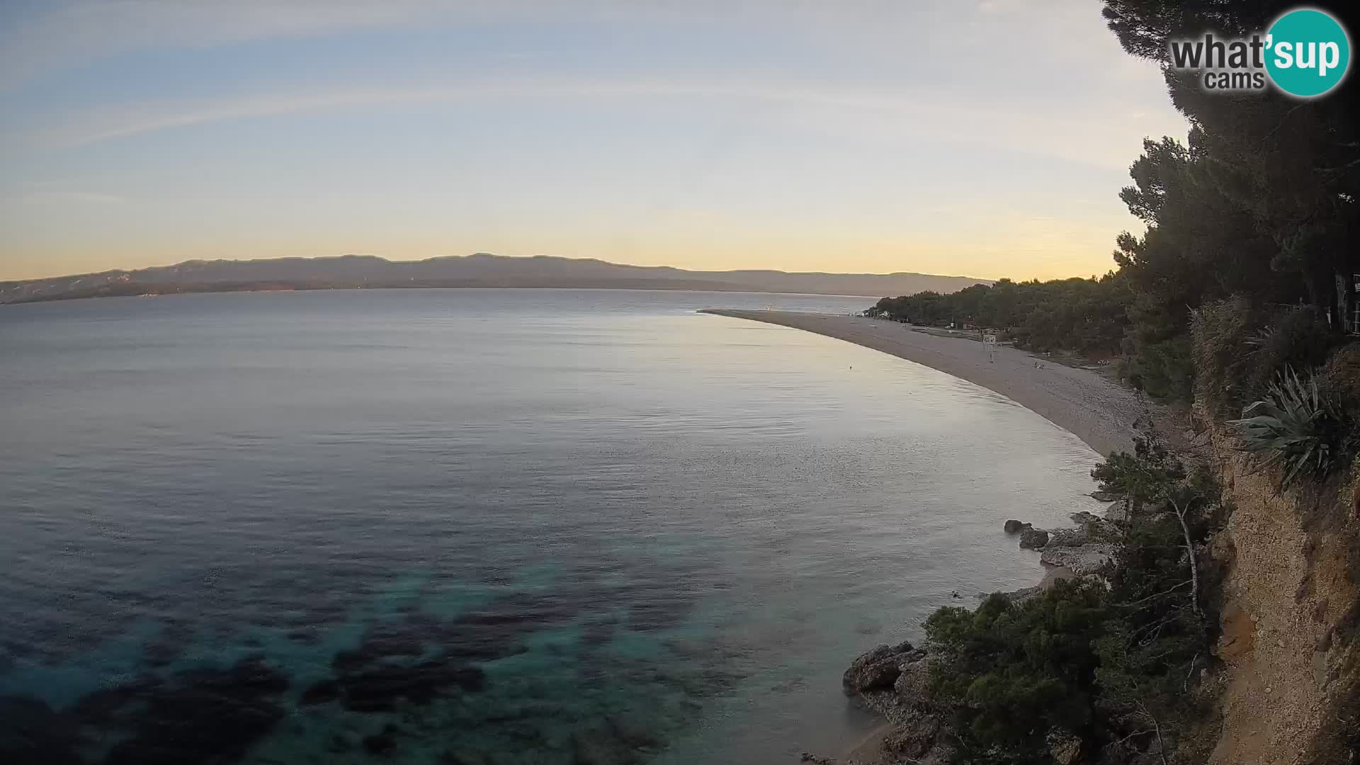 Webcam Bol Zlatni Rat – Vista en vivo desde la isla de Brač