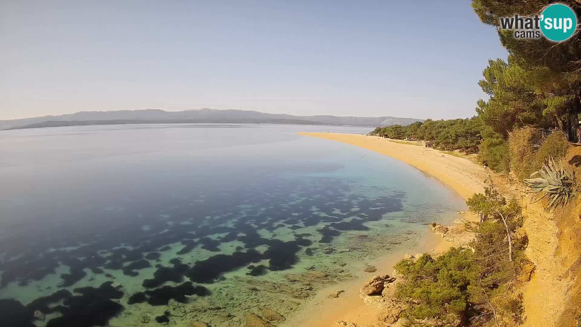 Spletna kamera Bol Zlatni Rat – Pogled v živo z otoka Brač