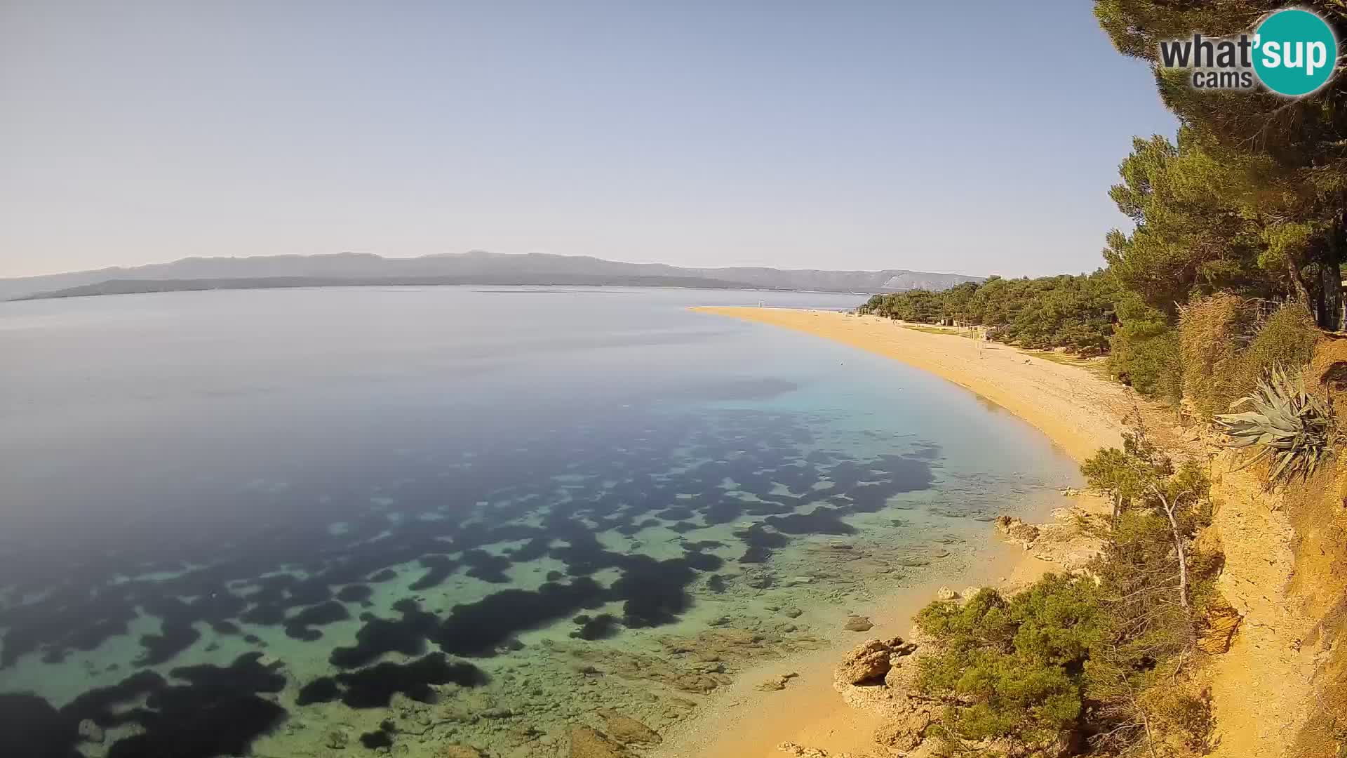 Web kamera Bol Zlatni Rat – Pogled uživo s otoka Brača