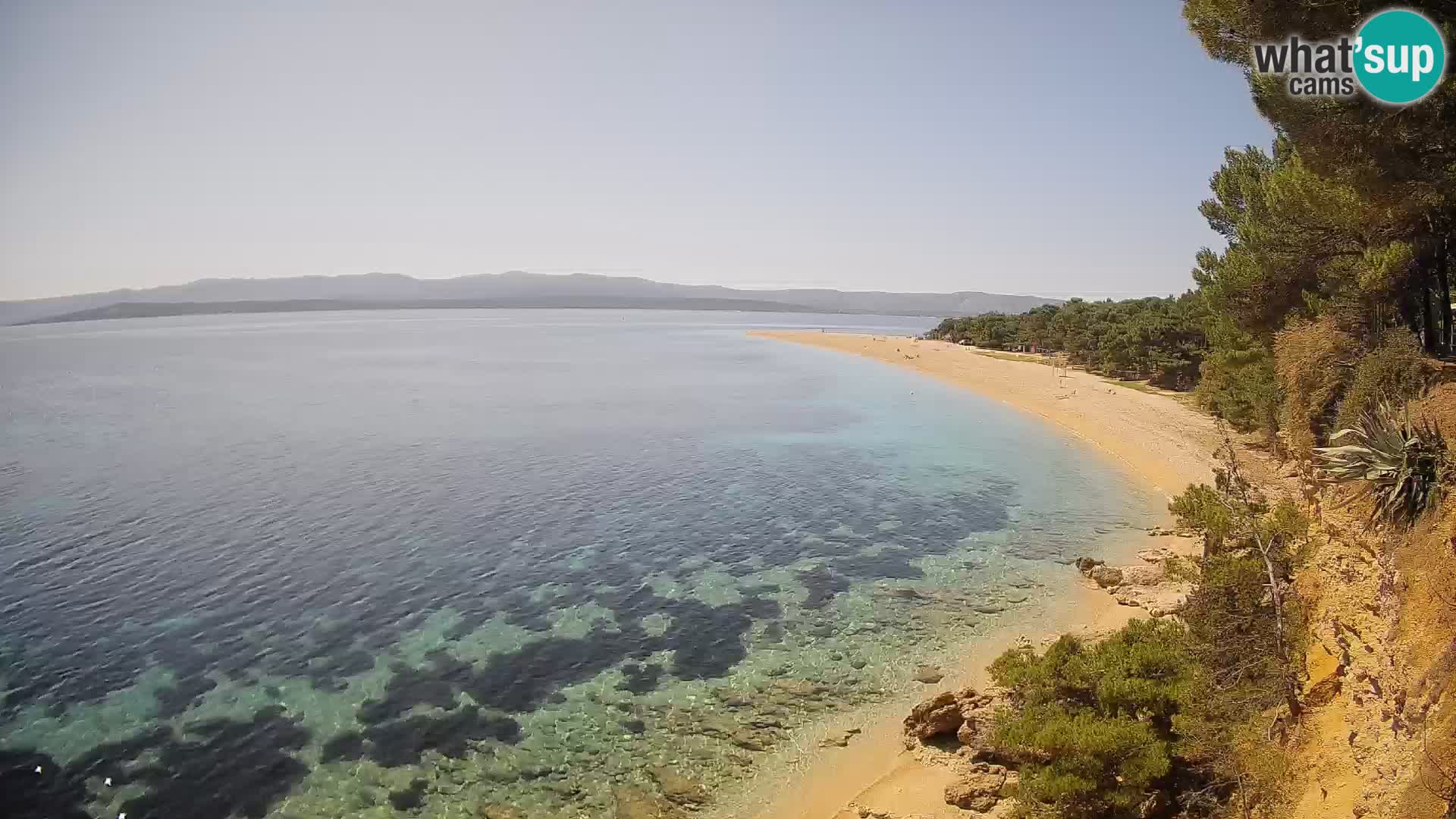 Webcam Bol Zlatni Rat – Vista en vivo desde la isla de Brač