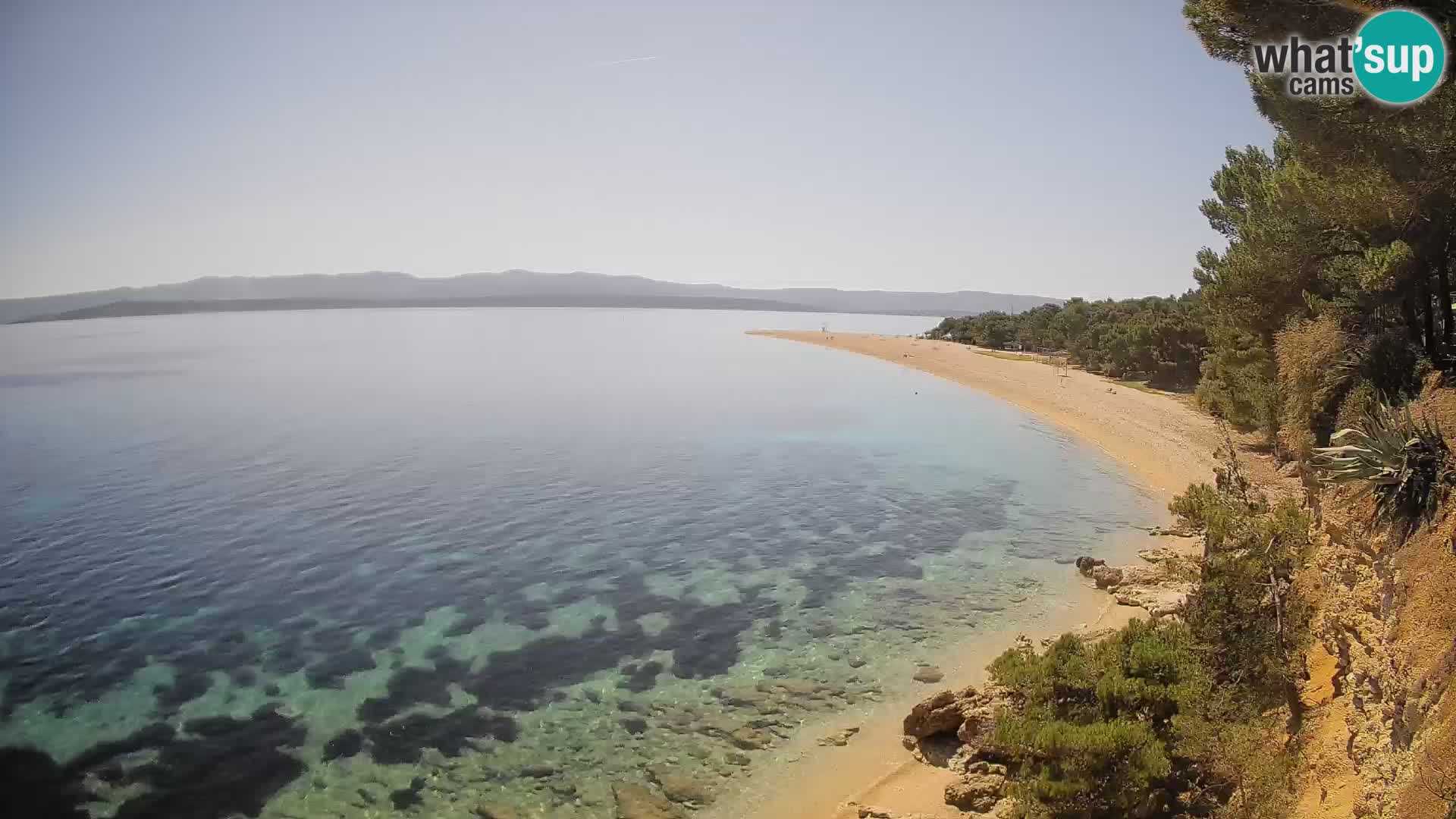 Webcam Zlatni Rat Bol – Liveblick vom berühmten Strand auf Brač