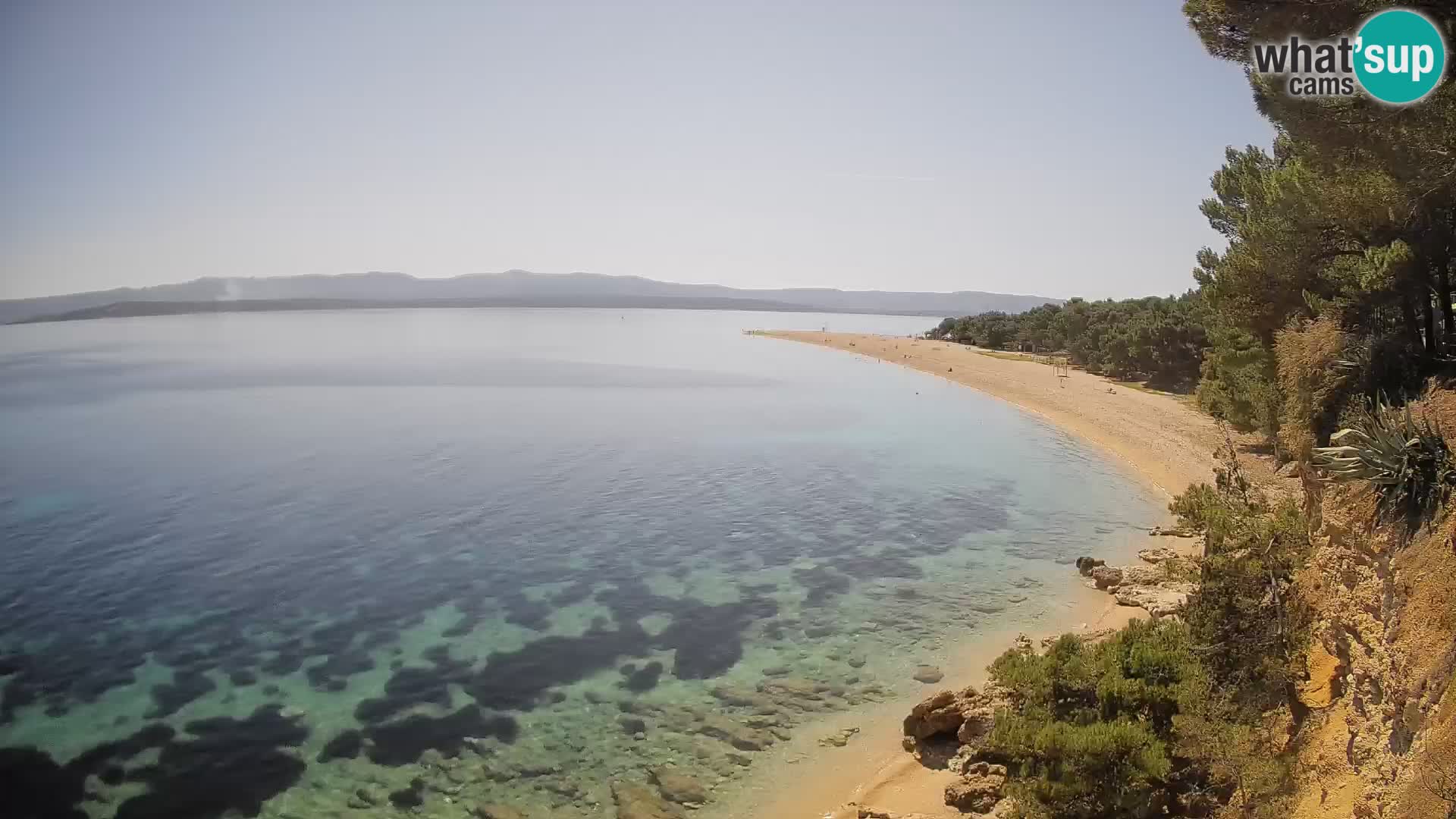 Webcam Zlatni Rat Bol – Liveblick vom berühmten Strand auf Brač